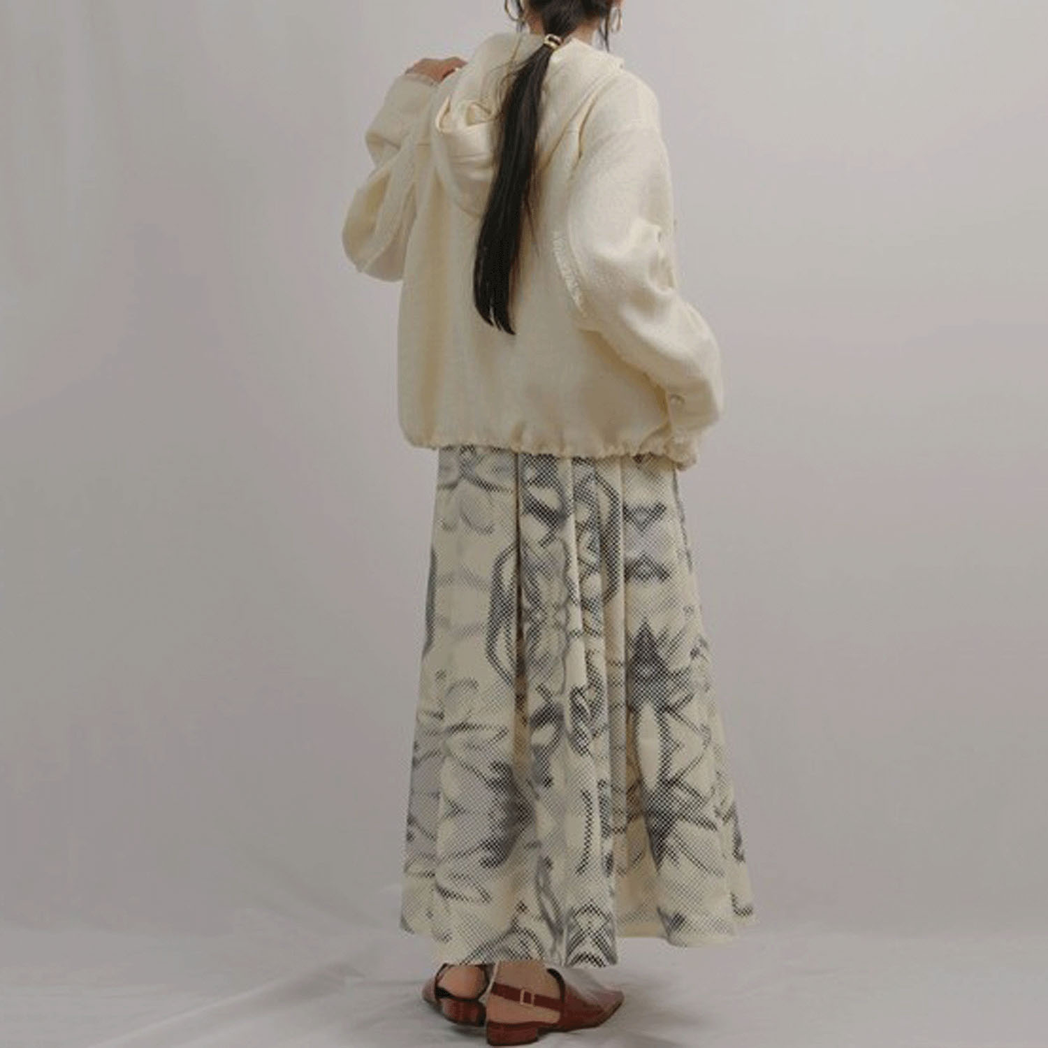 Palm Riche ツイードジップパーカー - 画像10