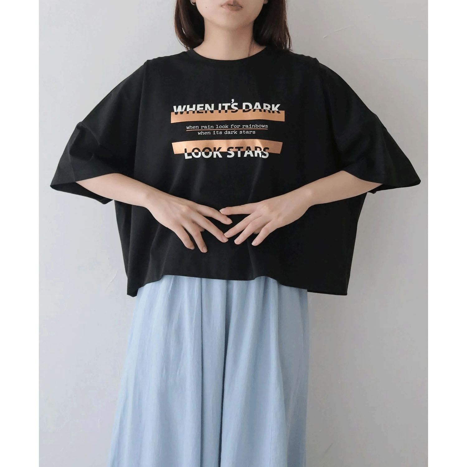 vingtrois ドライタッチコットン箔ロゴT - 画像5