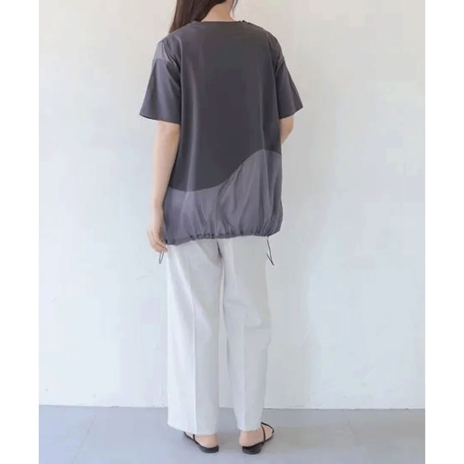 【動画あり】Vingtrois シアー切替ウェーブデザインプルオーバー - 画像11