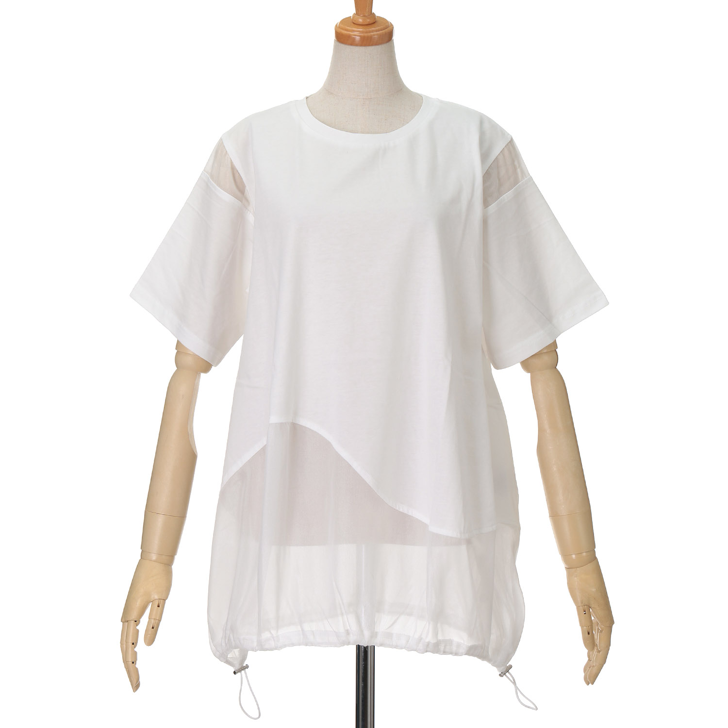 【動画あり】Vingtrois シアー切替ウェーブデザインプルオーバー - 画像16