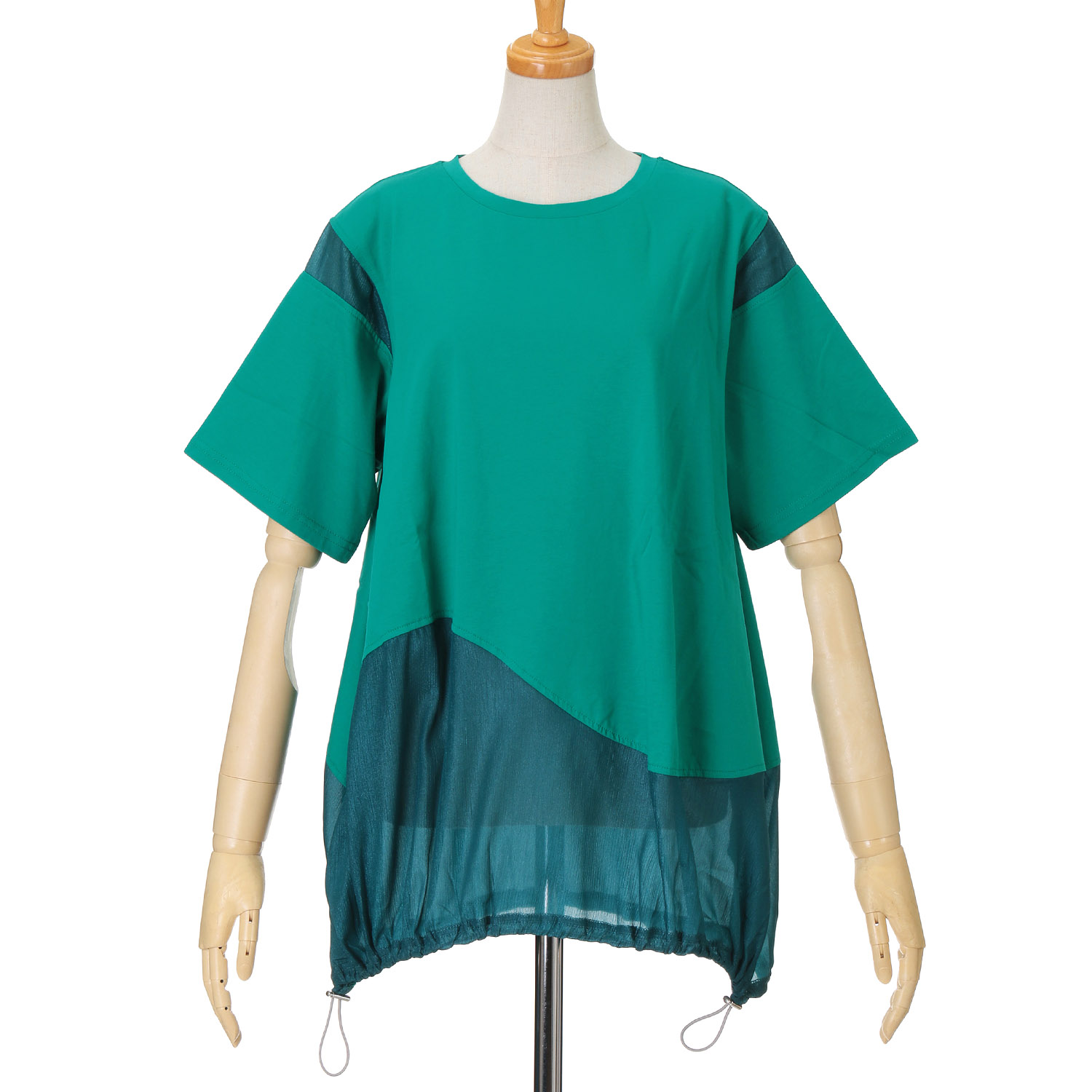 【動画あり】Vingtrois シアー切替ウェーブデザインプルオーバー - 画像17