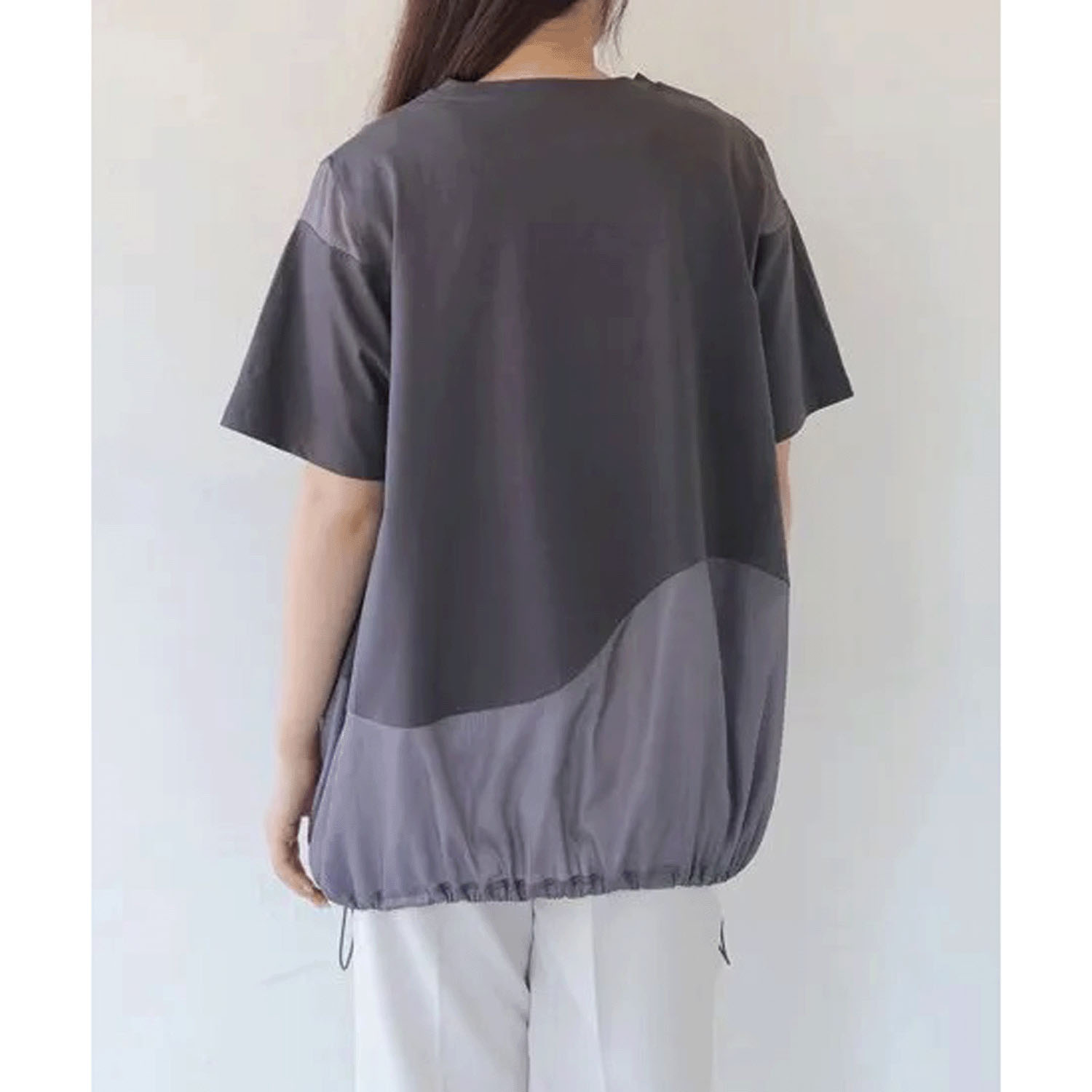 【動画あり】Vingtrois シアー切替ウェーブデザインプルオーバー - 画像7