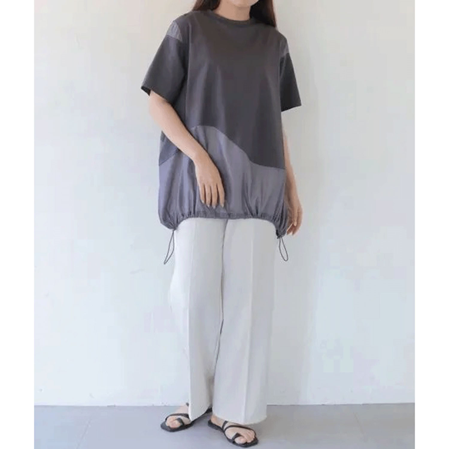 【動画あり】Vingtrois シアー切替ウェーブデザインプルオーバー - 画像8