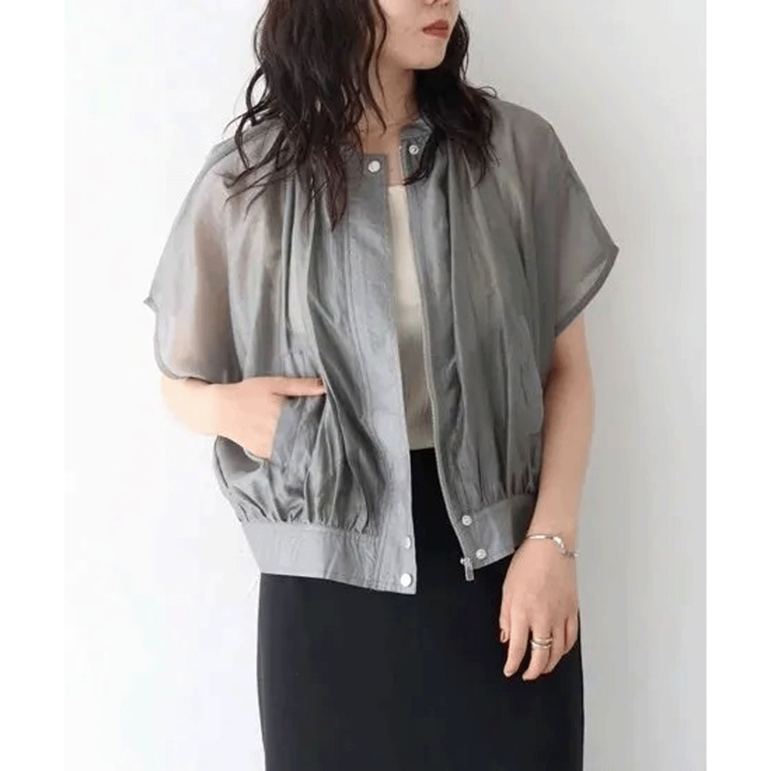 【動画あり】Vingtrois シアーフレンチブルゾン - 画像2