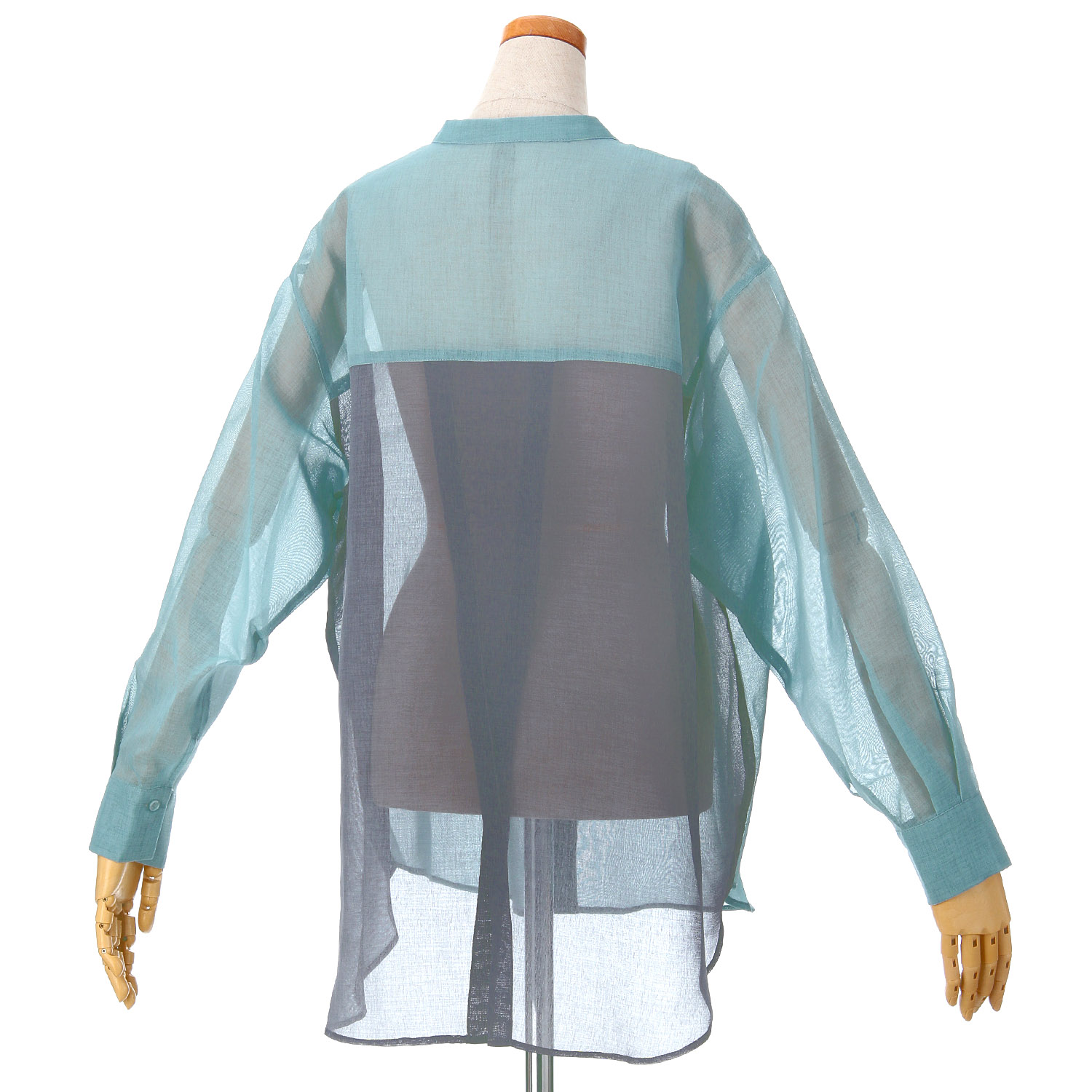 Emilyan シアーリネンライク切替ブラウス - 画像7