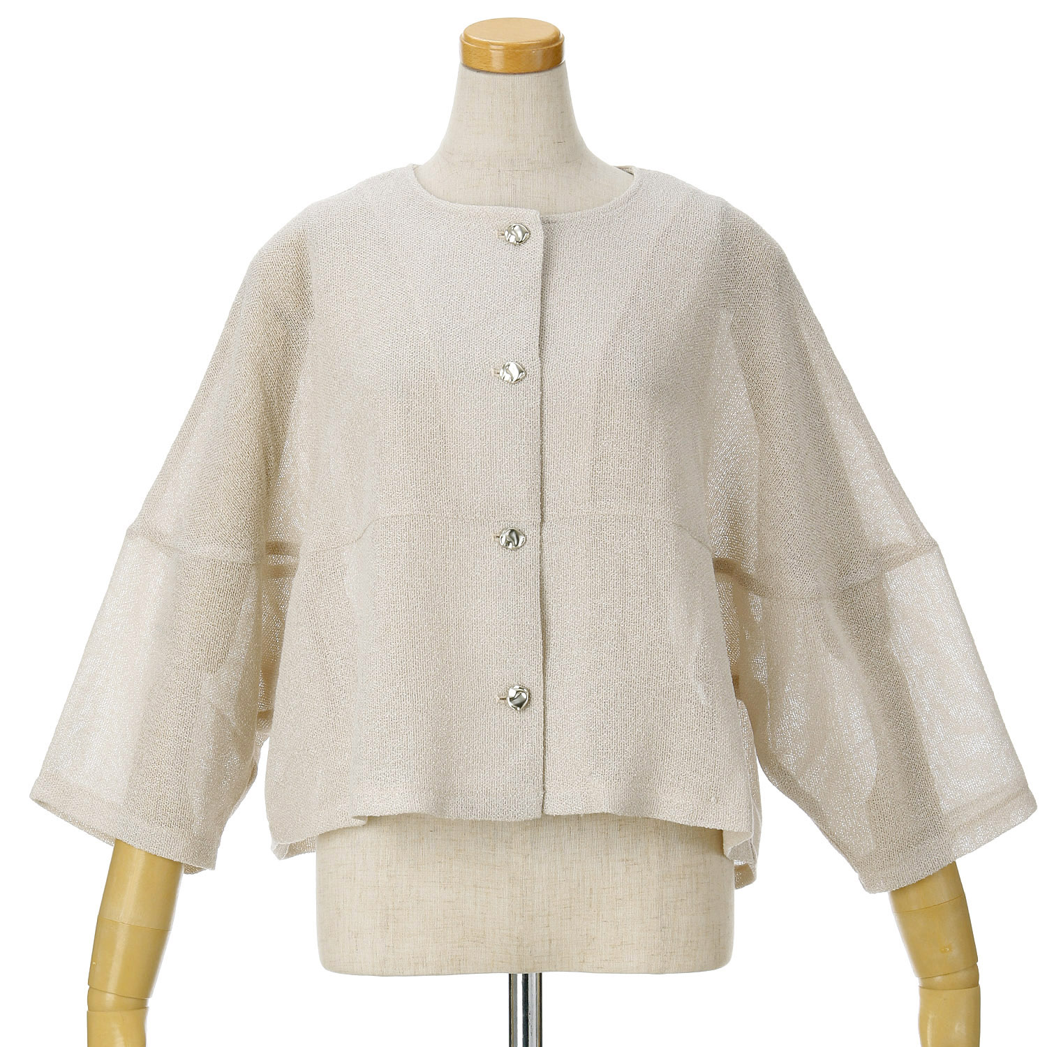 Emilyan ラメメッシュジャケット - 画像1