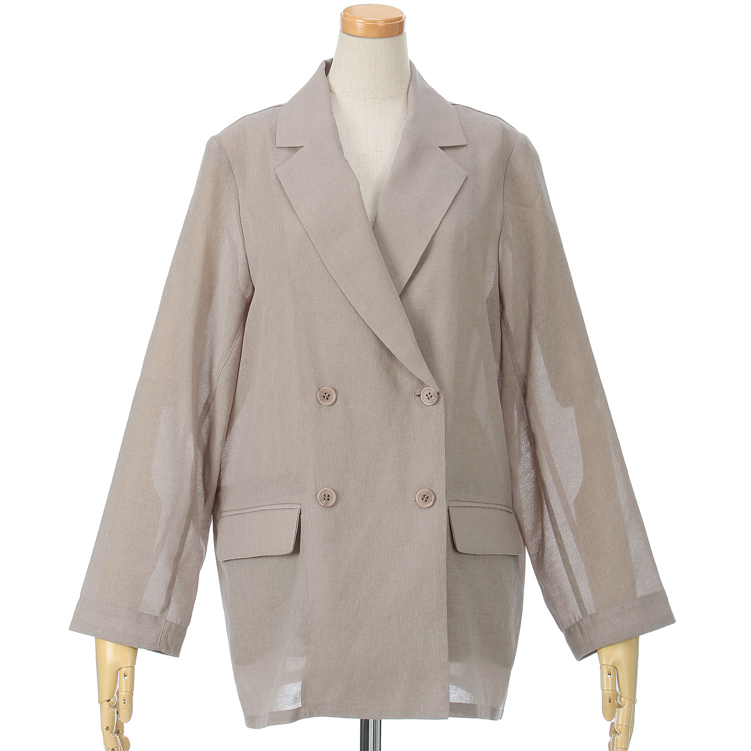 Emilyan 透麻調合繊ジャケット - 画像1