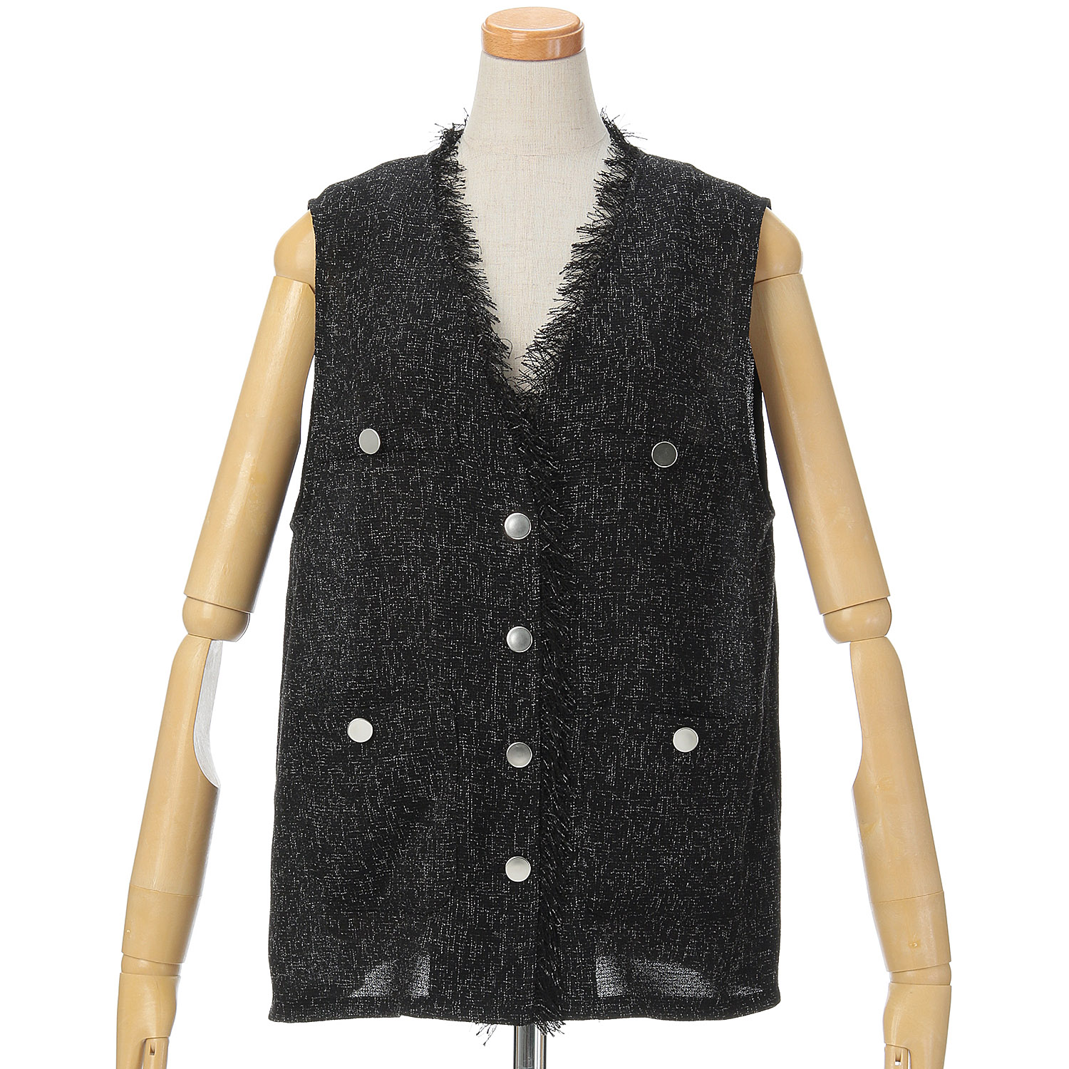 Emilyan ミックスカラーツィードジレ - 画像4