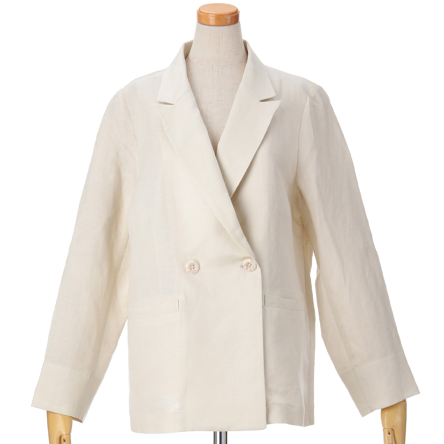 Emilyan リュクス麻レーヨンジャケット - 画像1