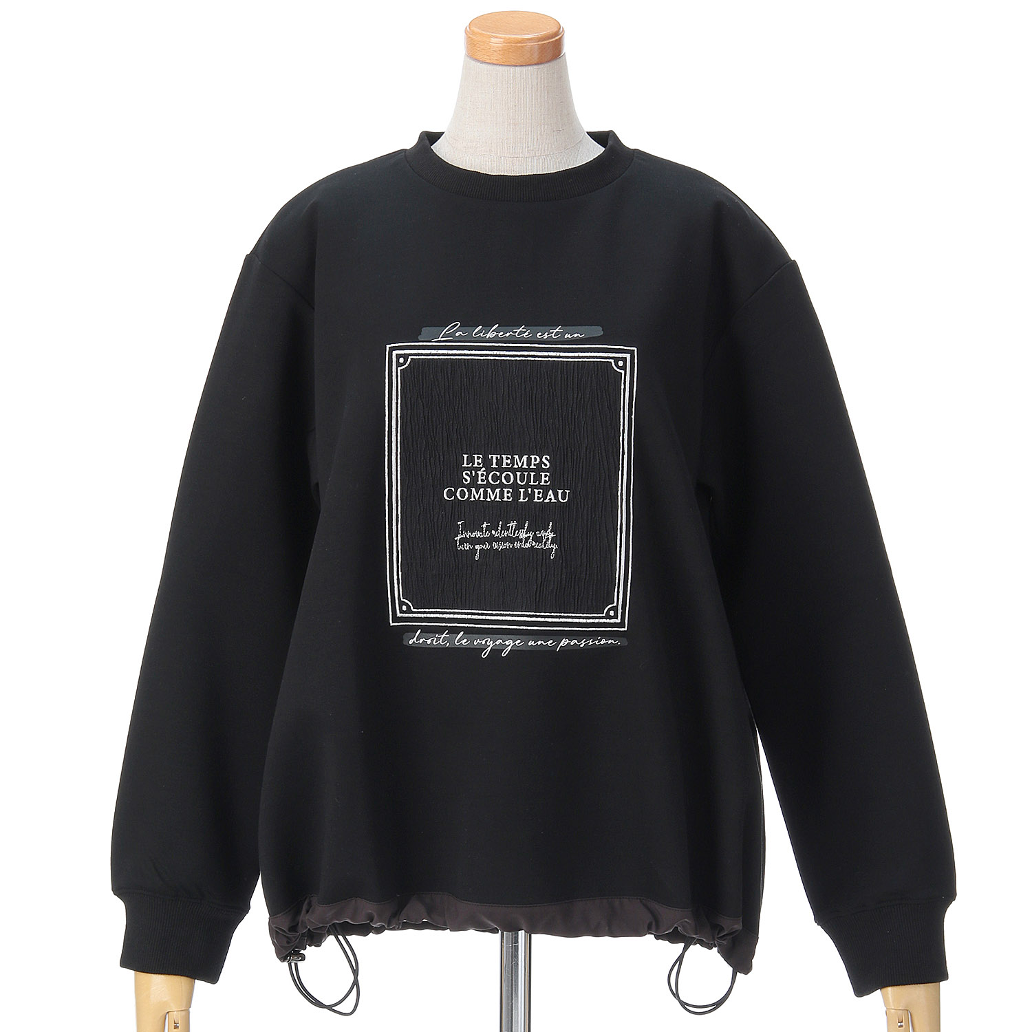 33℃ ガクブチ刺繍パッチロゴプルオーバー - 画像3