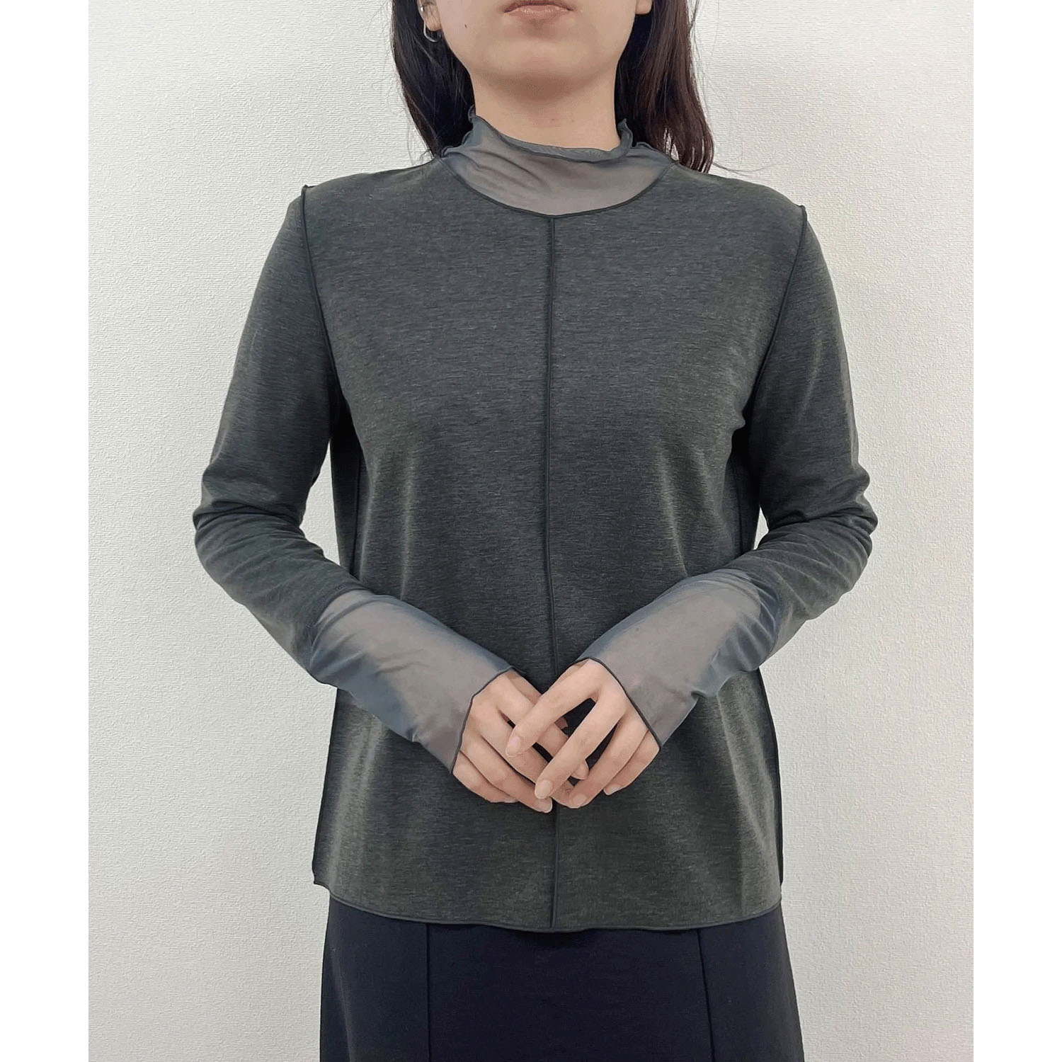 vingtrois  ソフトタッチシアーハイネック - 画像2