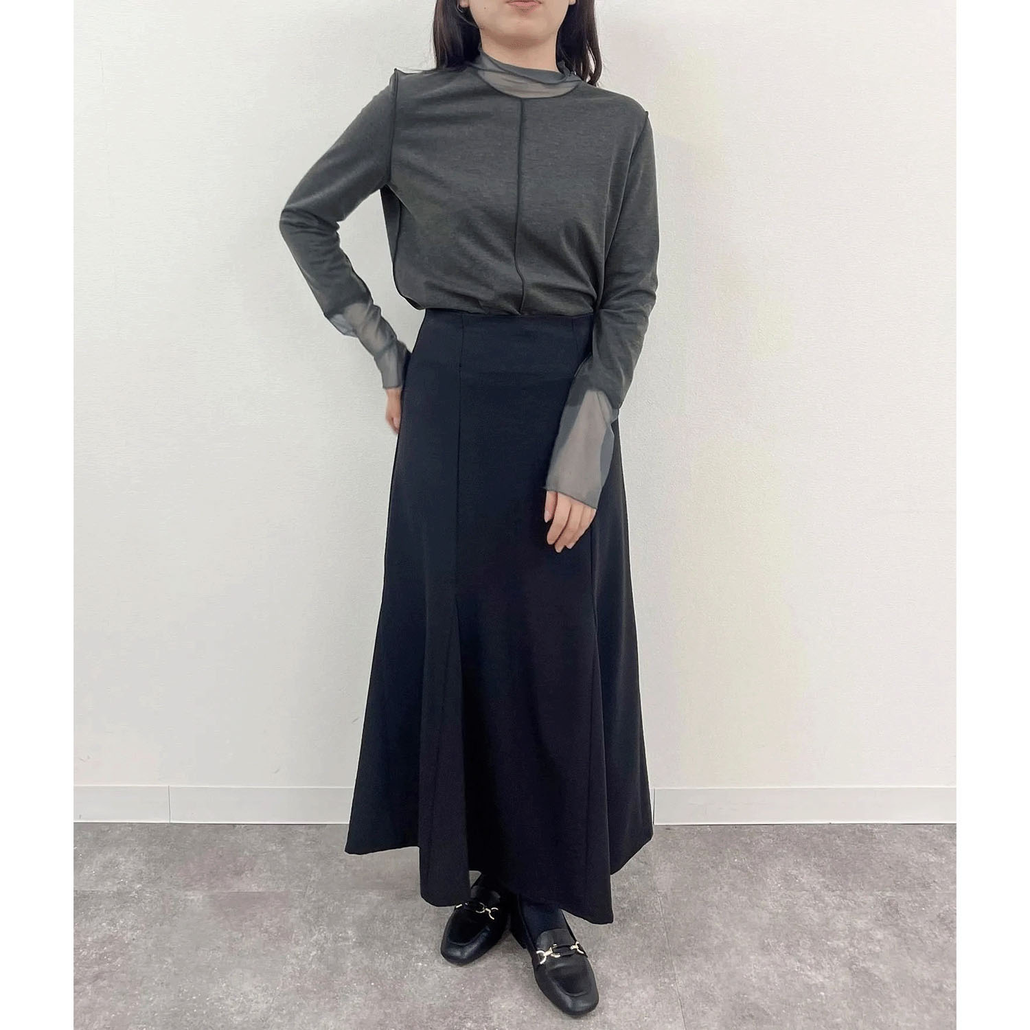 vingtrois  ソフトタッチシアーハイネック - 画像10