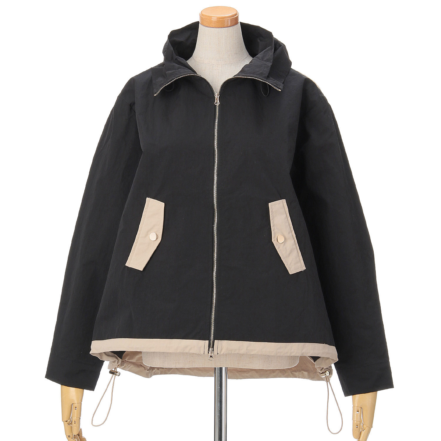 vingtrois ボリュームネック配色ブルゾン - 画像2