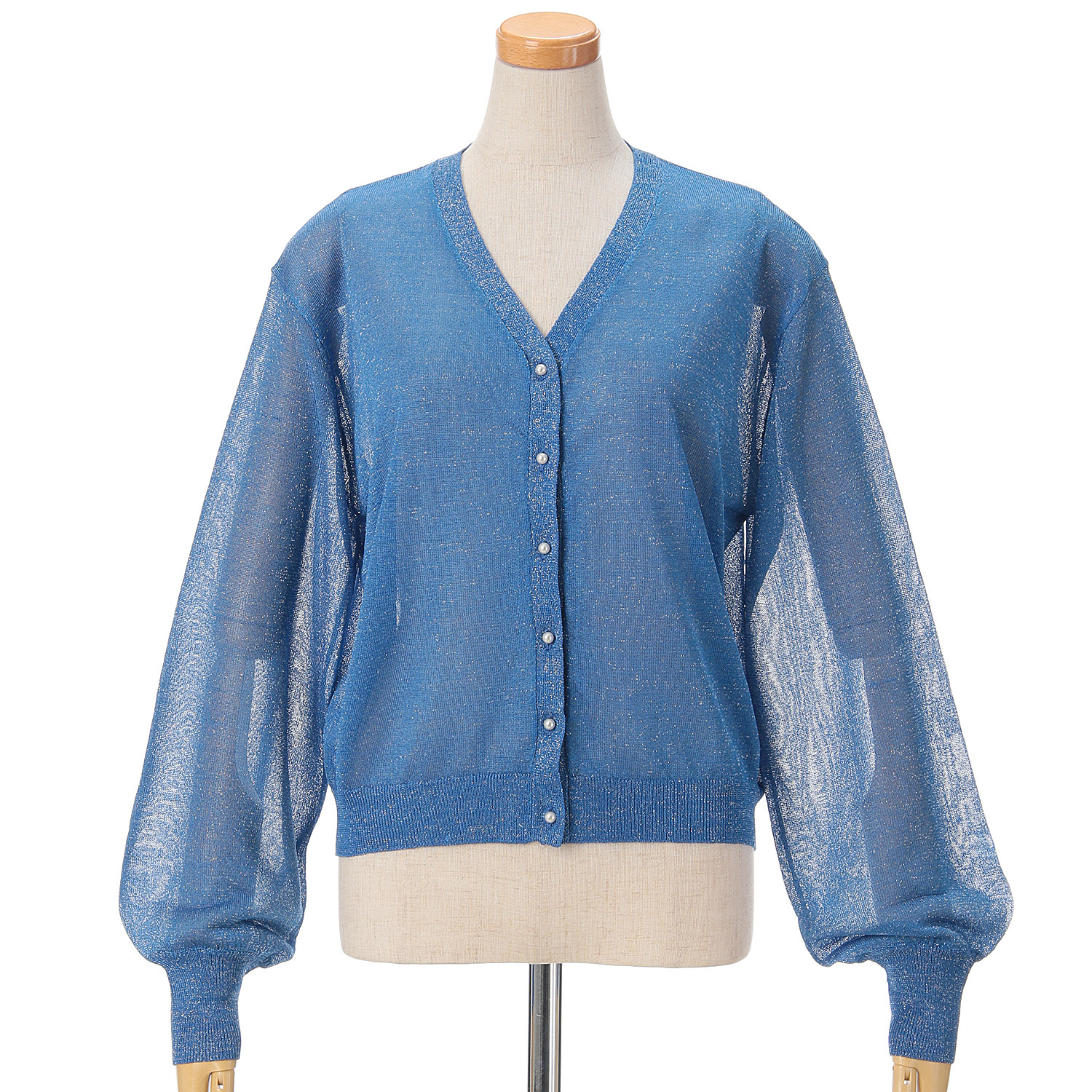 vingtrois Vネックシアーカーデ - 画像14