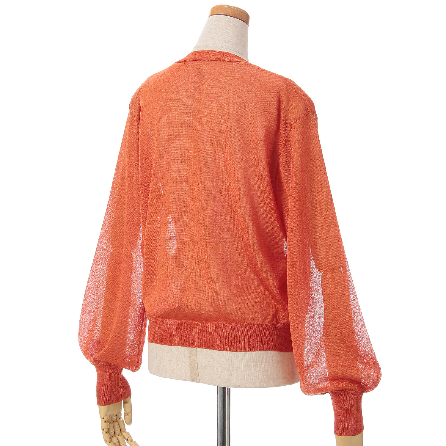 vingtrois Vネックシアーカーデ - 画像4