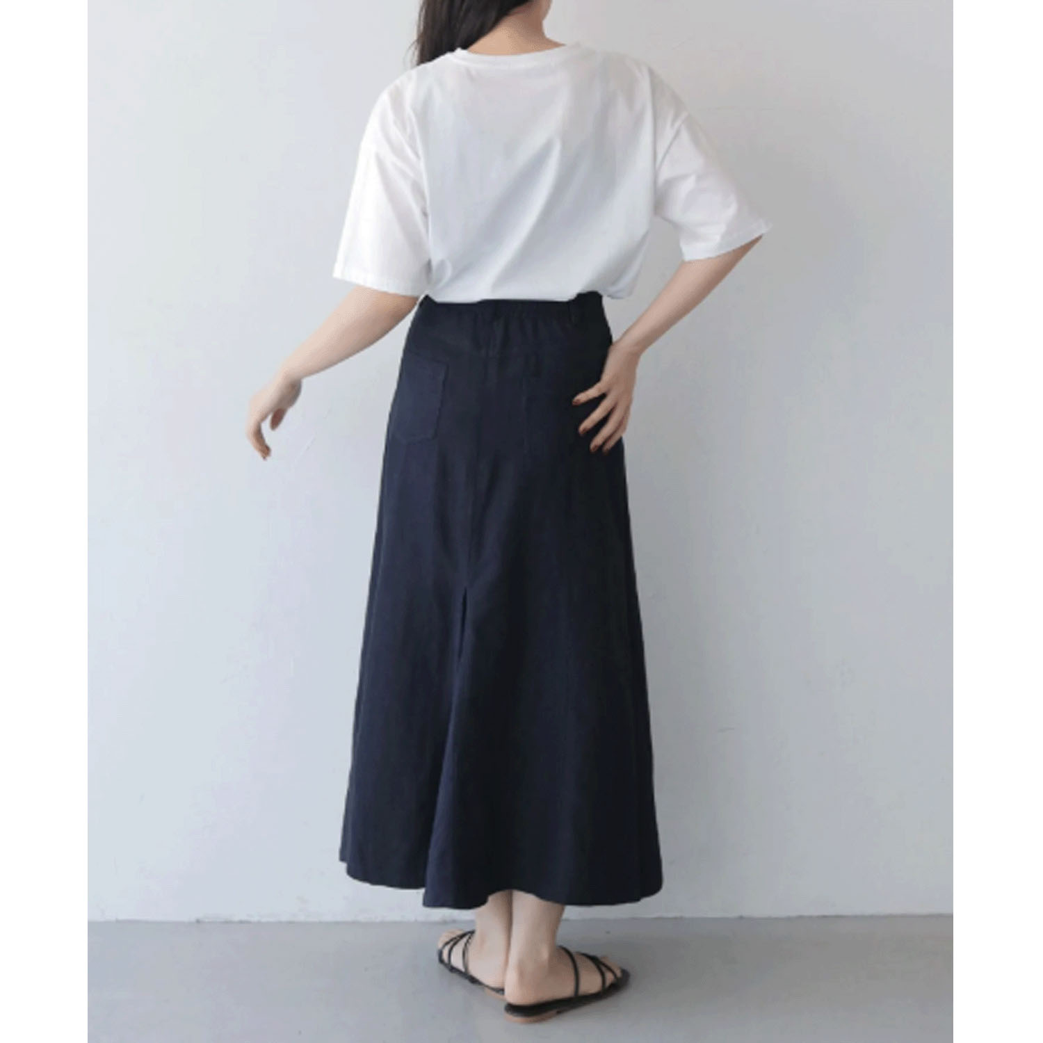 vingtrois ドライタッチコットンフォントTシャツ - 画像19