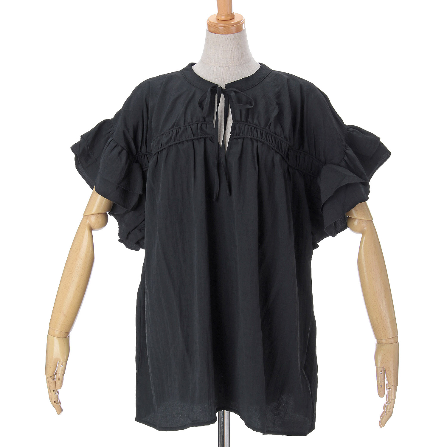 vingtrois ボリュームフリルブラウス - 画像2