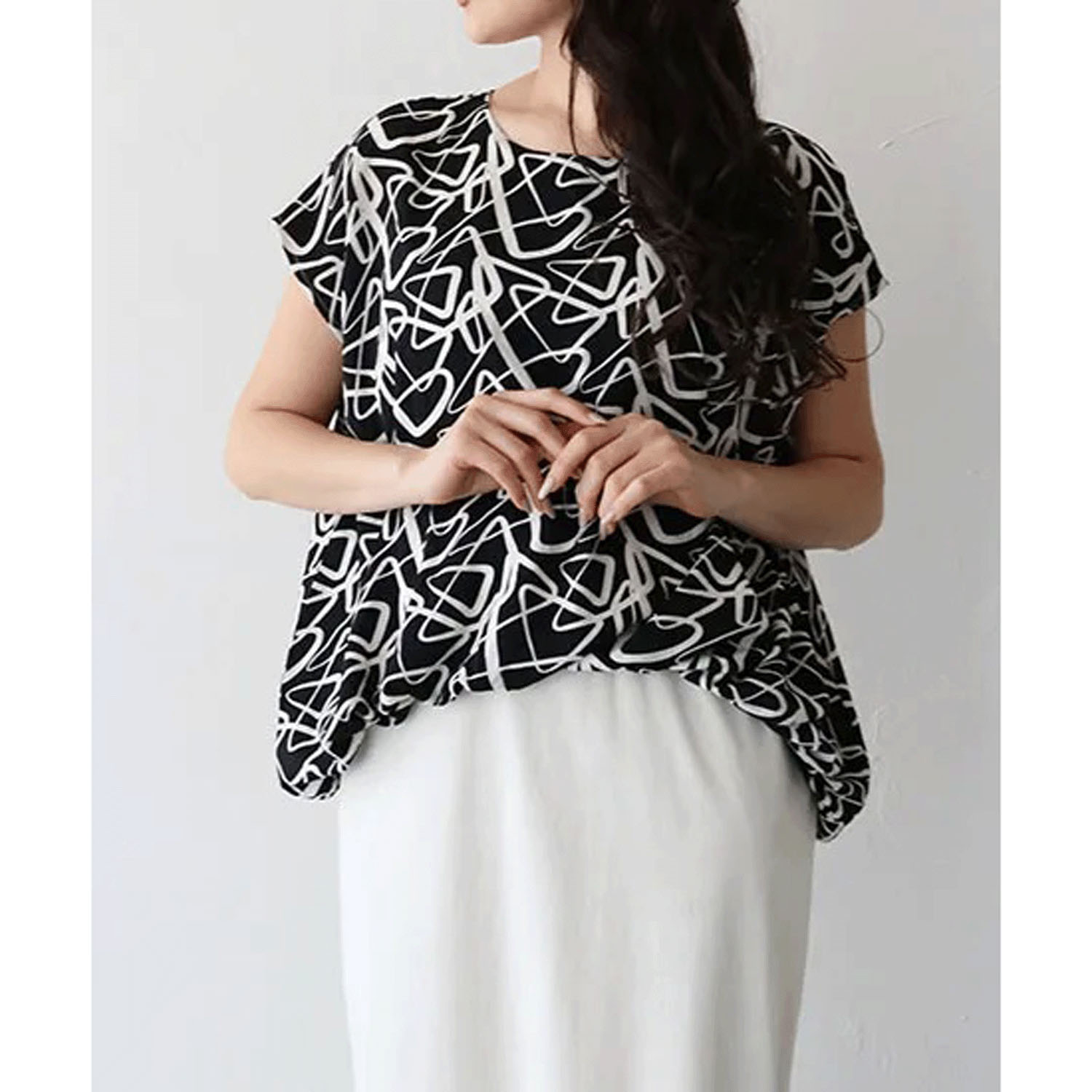 【Insta Live】vingtrois プリントドッキングワンピース - 画像8