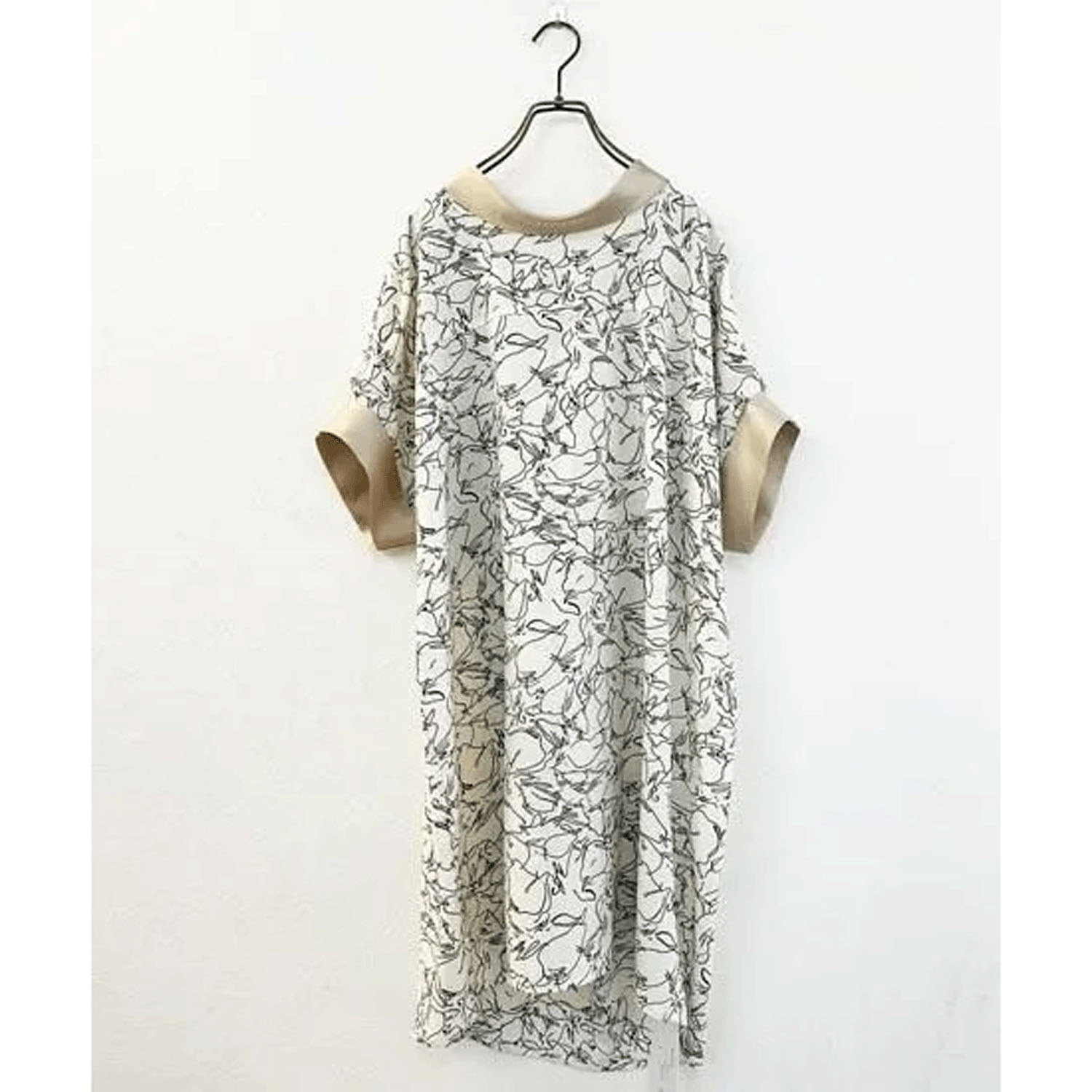 vingtrois  ウェーブボタンニュアンス柄ブラウス - 画像10