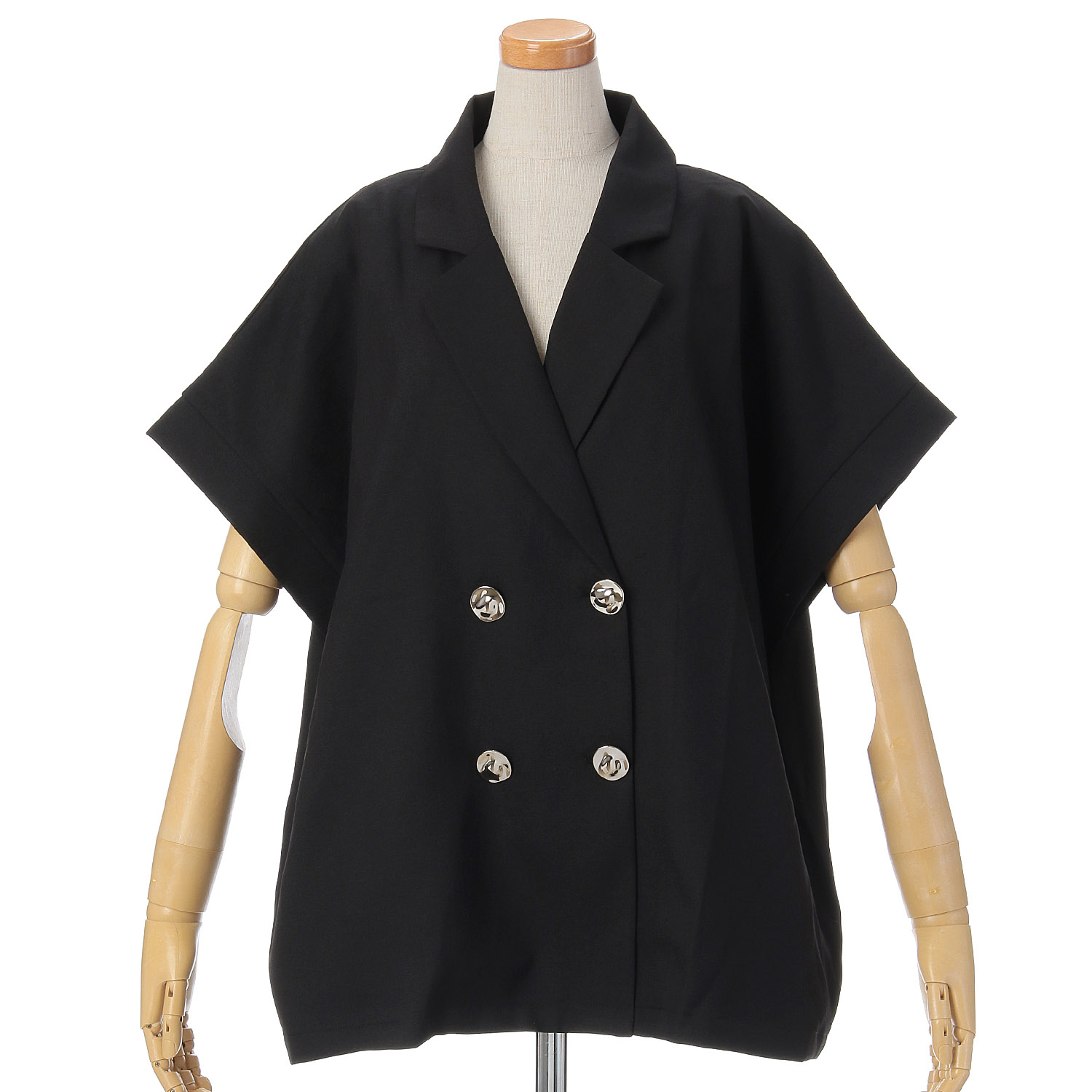 vingtrois 麻タッチ半袖ジャケット - 画像3