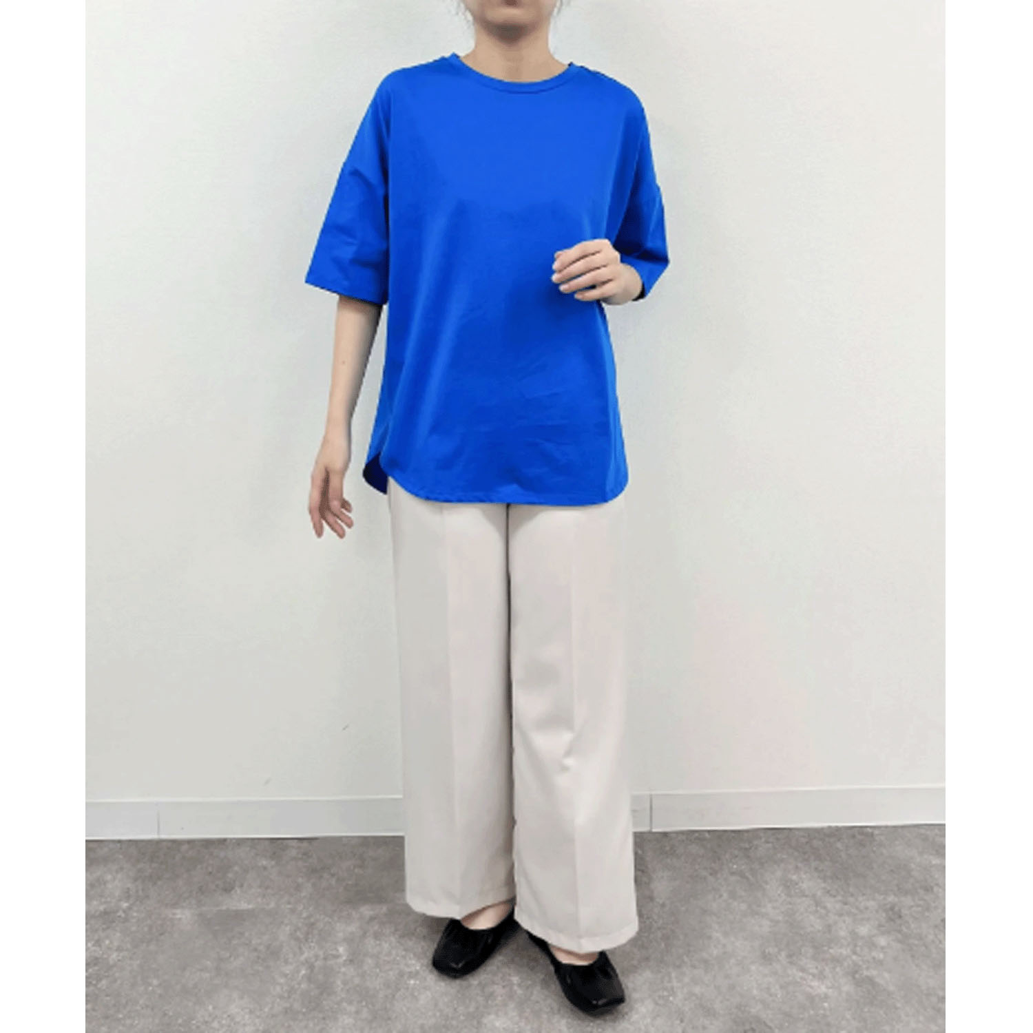 【Insta Live】vingtrois ドライタッチコットン裾ラウンドTシャツ - 画像18