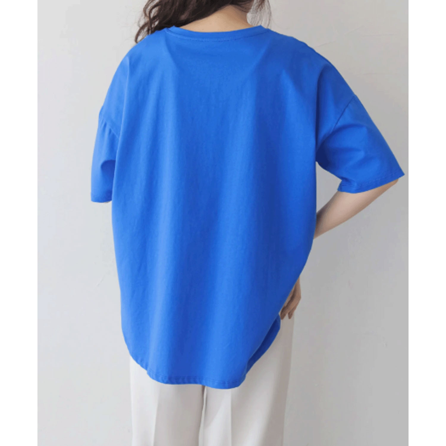 vingtrois ドライタッチコットン裾ラウンドTシャツ - 画像7