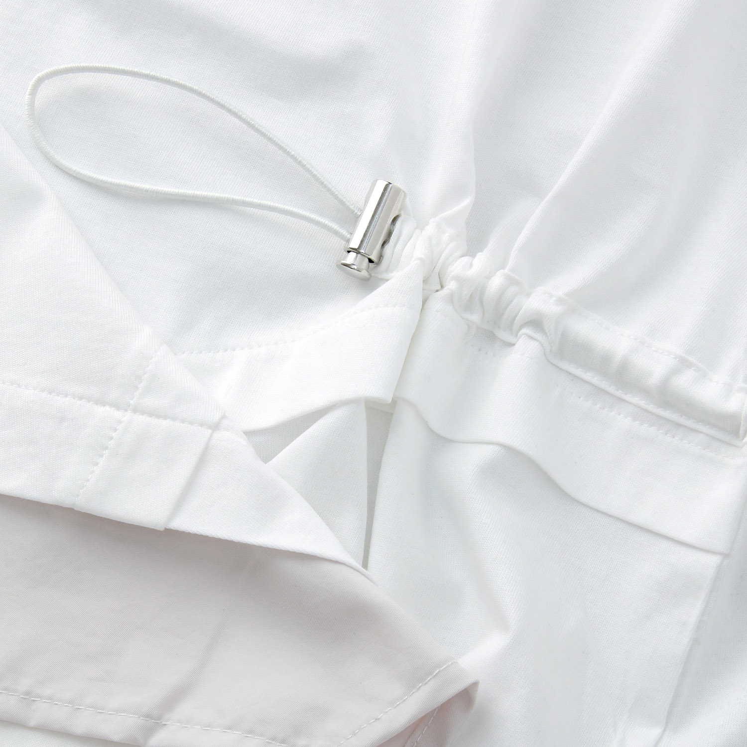 vingtrois ドライタッチコットンアシメドロストTシャツ - 画像7