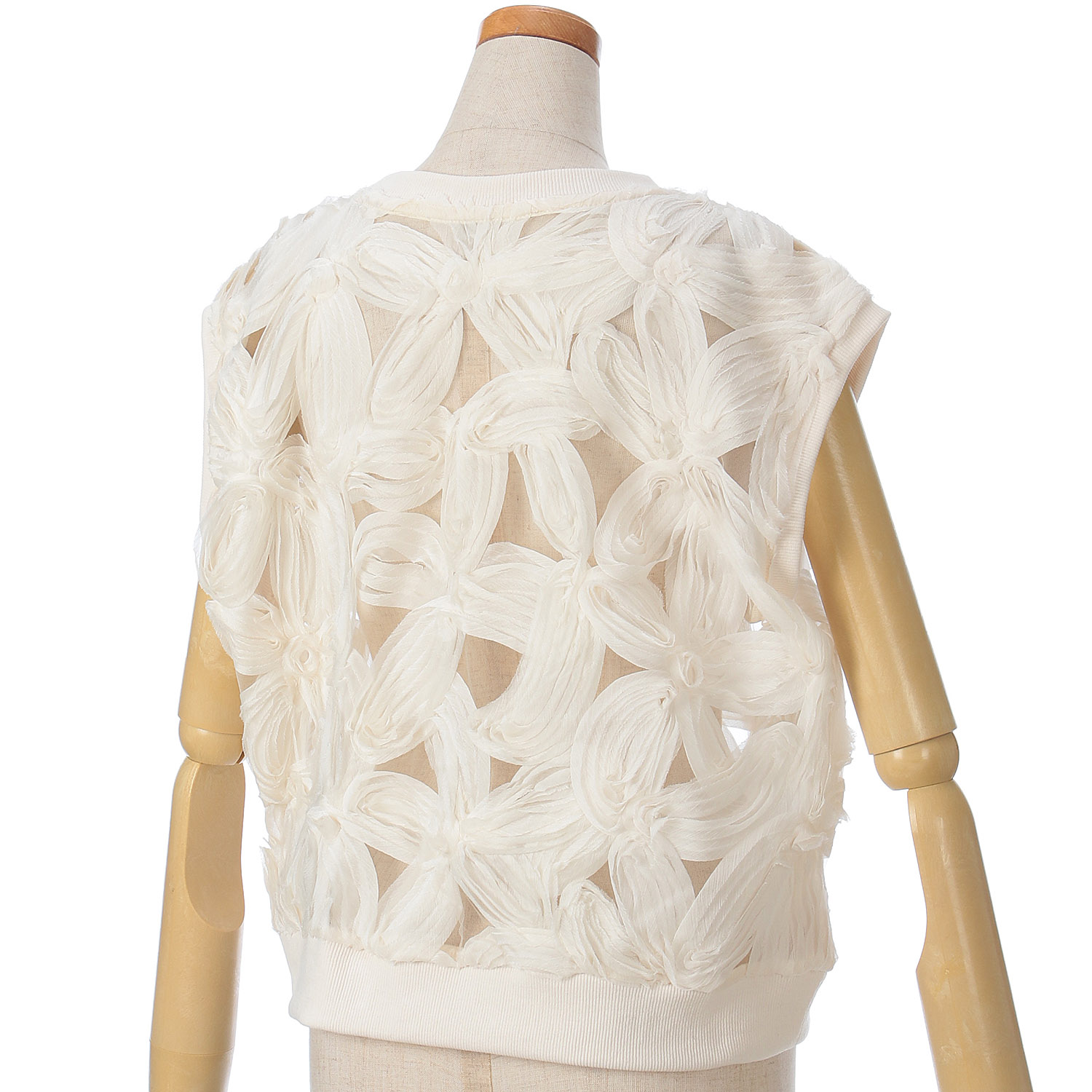 vingtrois 立体レースベスト - 画像4