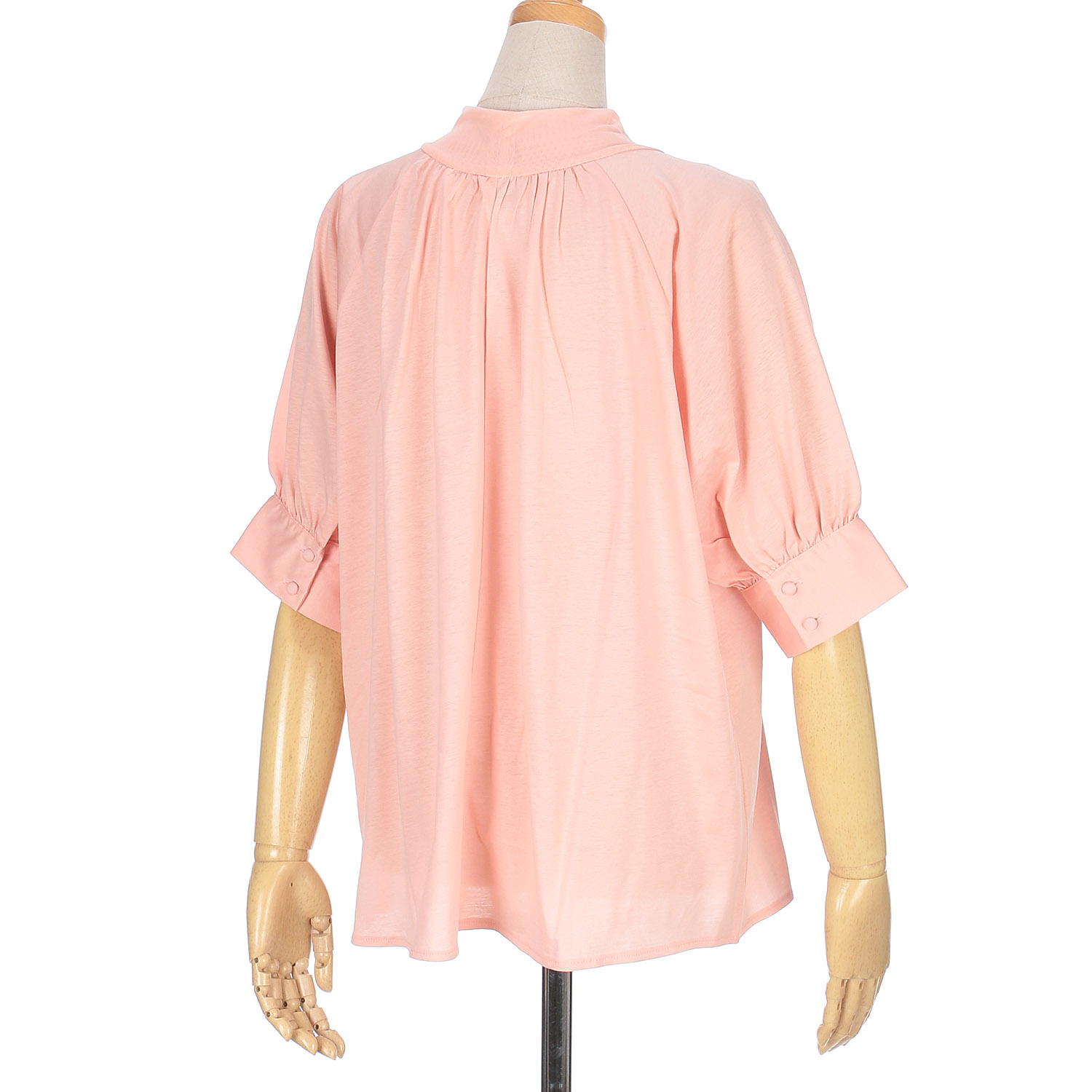 vingtrois シルケットギャザーTブラウス - 画像13