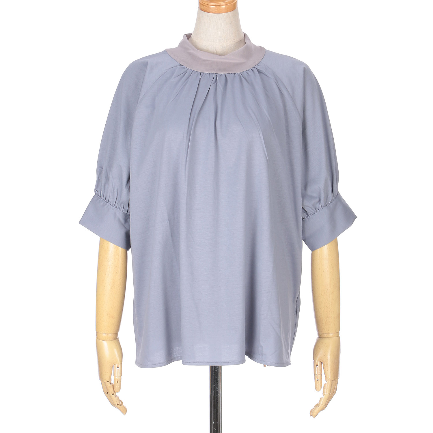 vingtrois シルケットギャザーTブラウス - 画像15