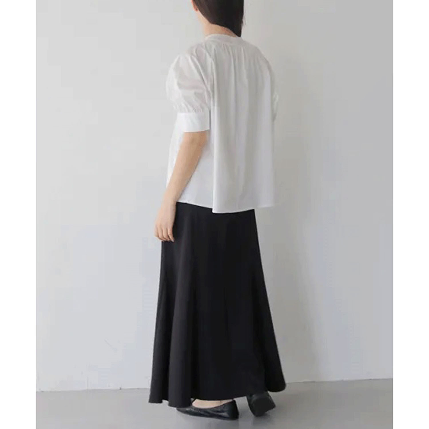 vingtrois シルケットギャザーTブラウス - 画像7