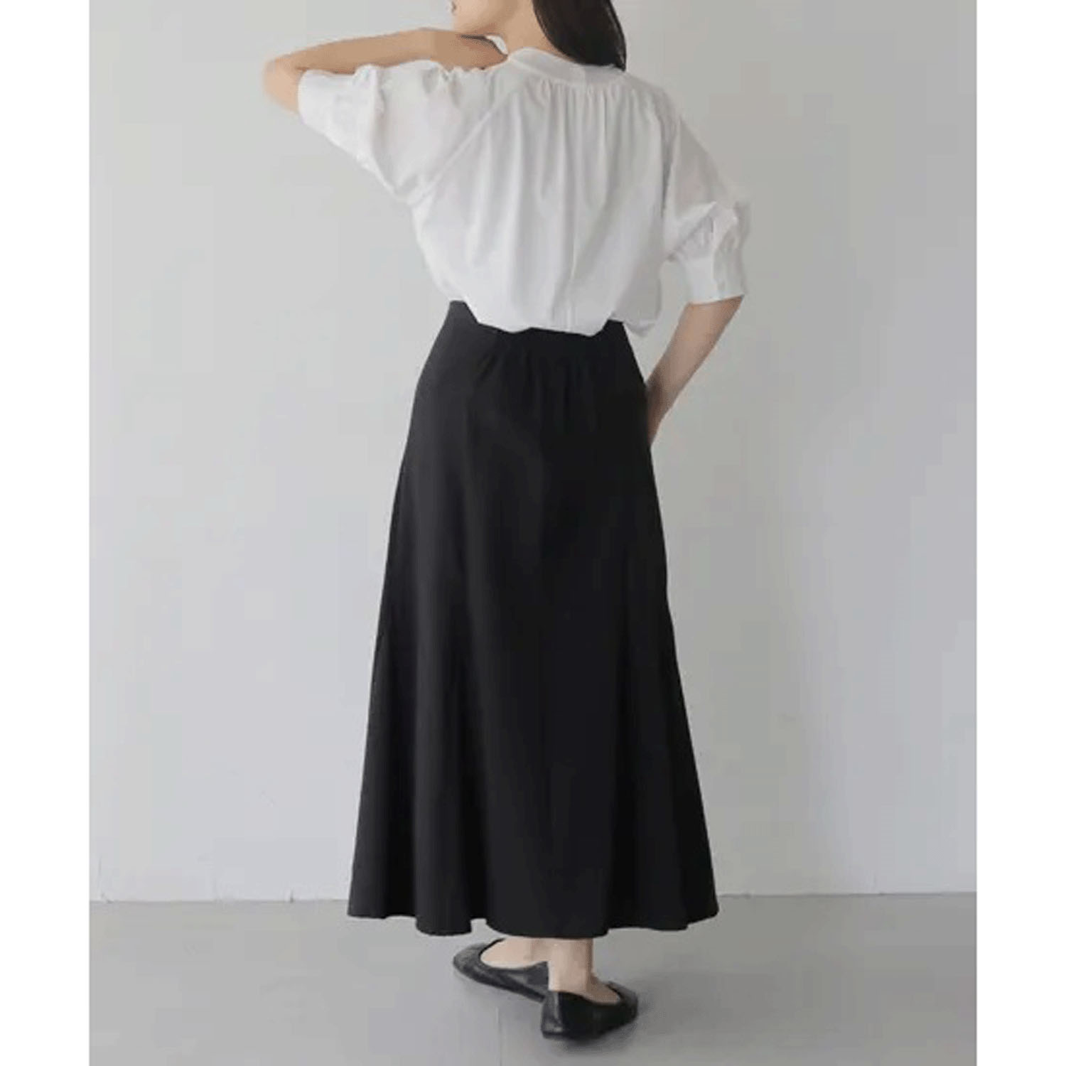 vingtrois シルケットギャザーTブラウス - 画像10