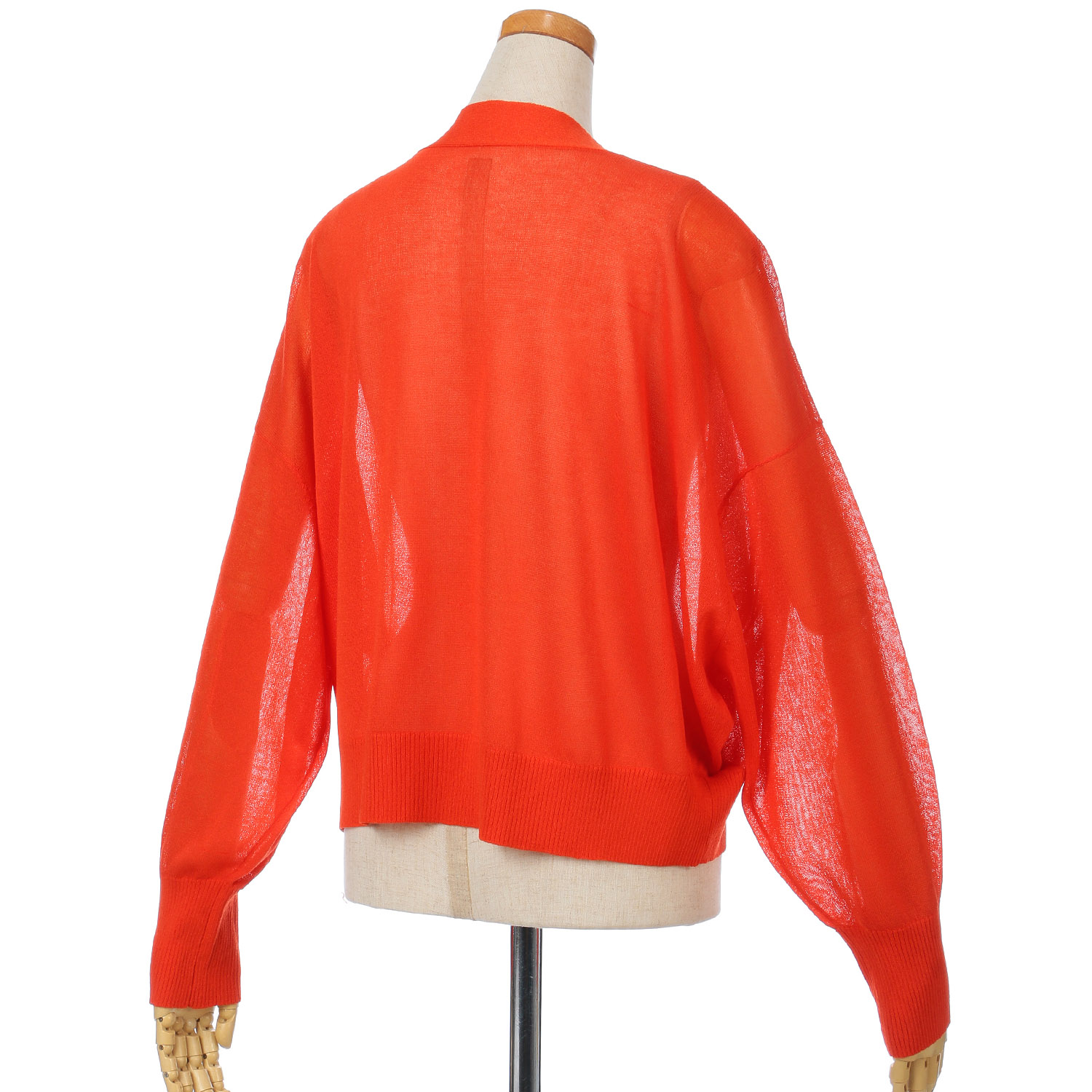 vingtrois ショートドルマン風ニットカーデ - 画像6