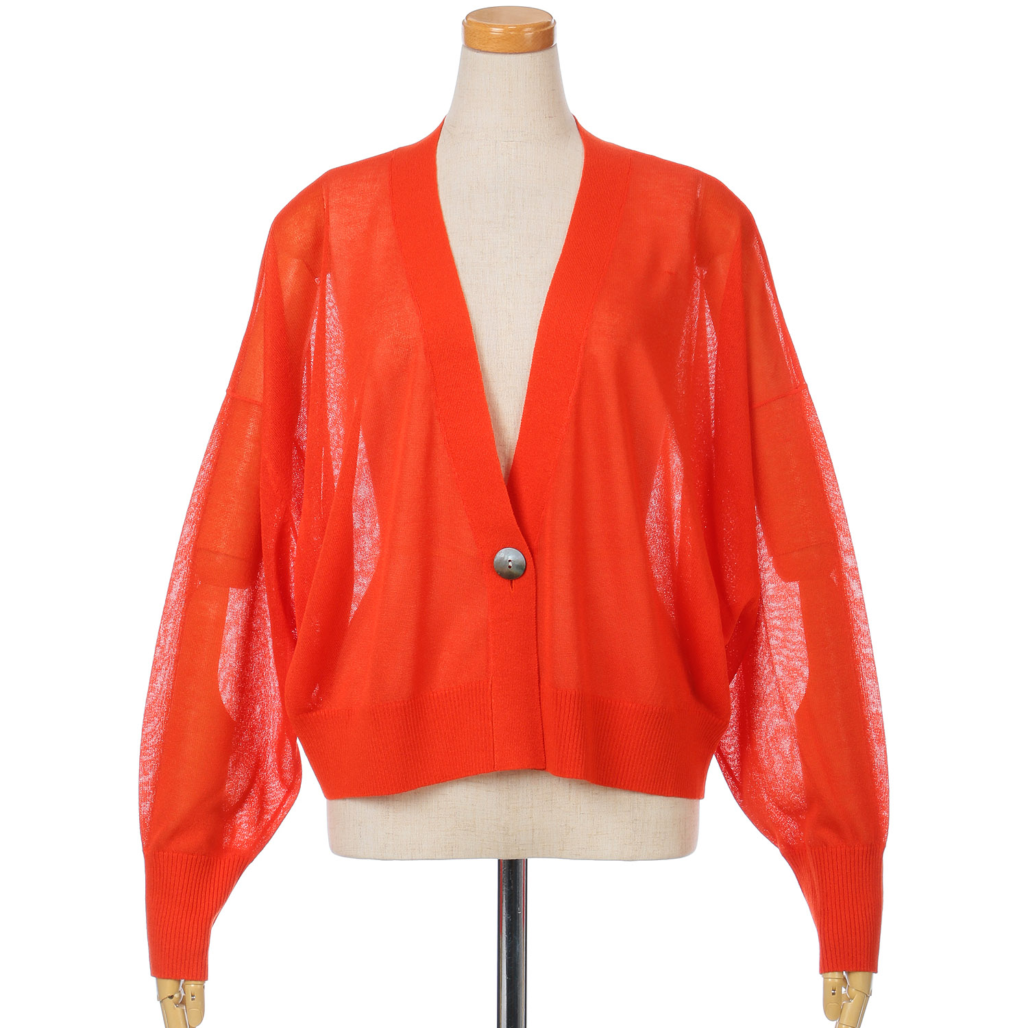 vingtrois ショートドルマン風ニットカーデ - 画像1