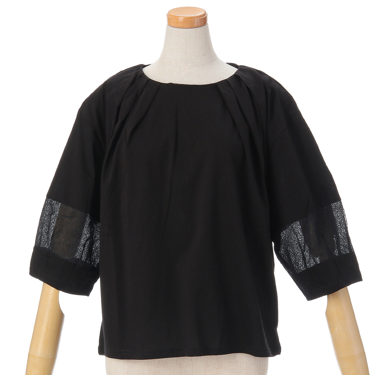 【Insta Live】vingtrois ドライタッチコットンランタンスリーブプルオーバー - 画像3