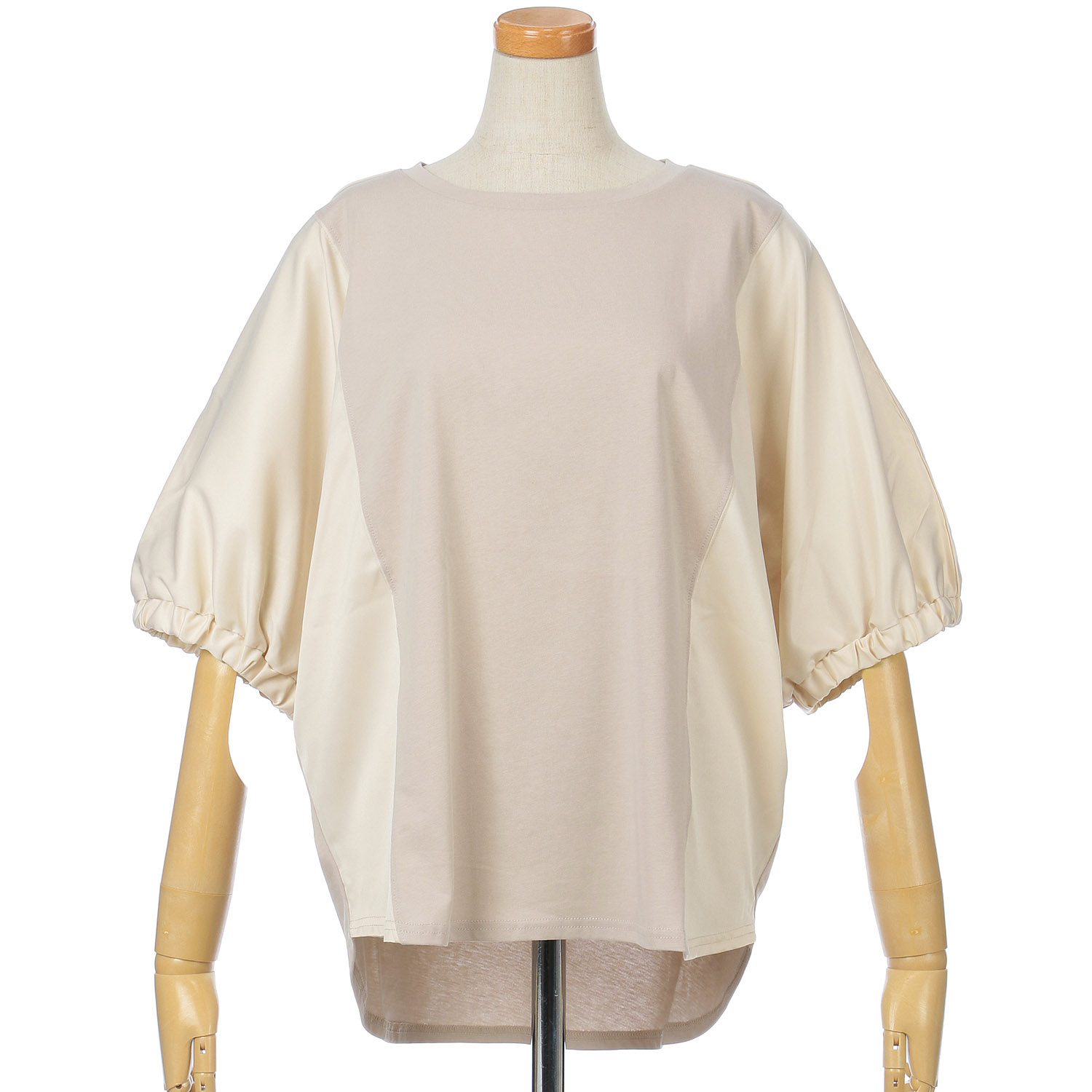 vingtrois ドルマン袖異素材トップス - 画像4