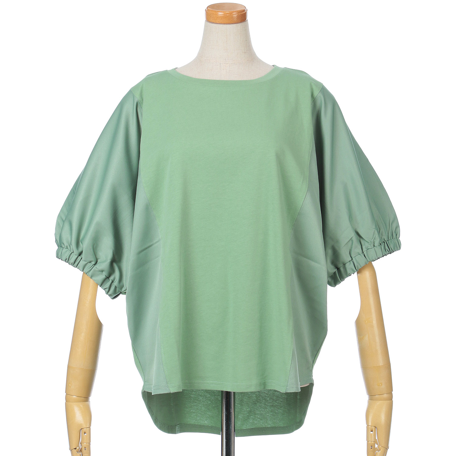 vingtrois ドルマン袖異素材トップス - 画像5