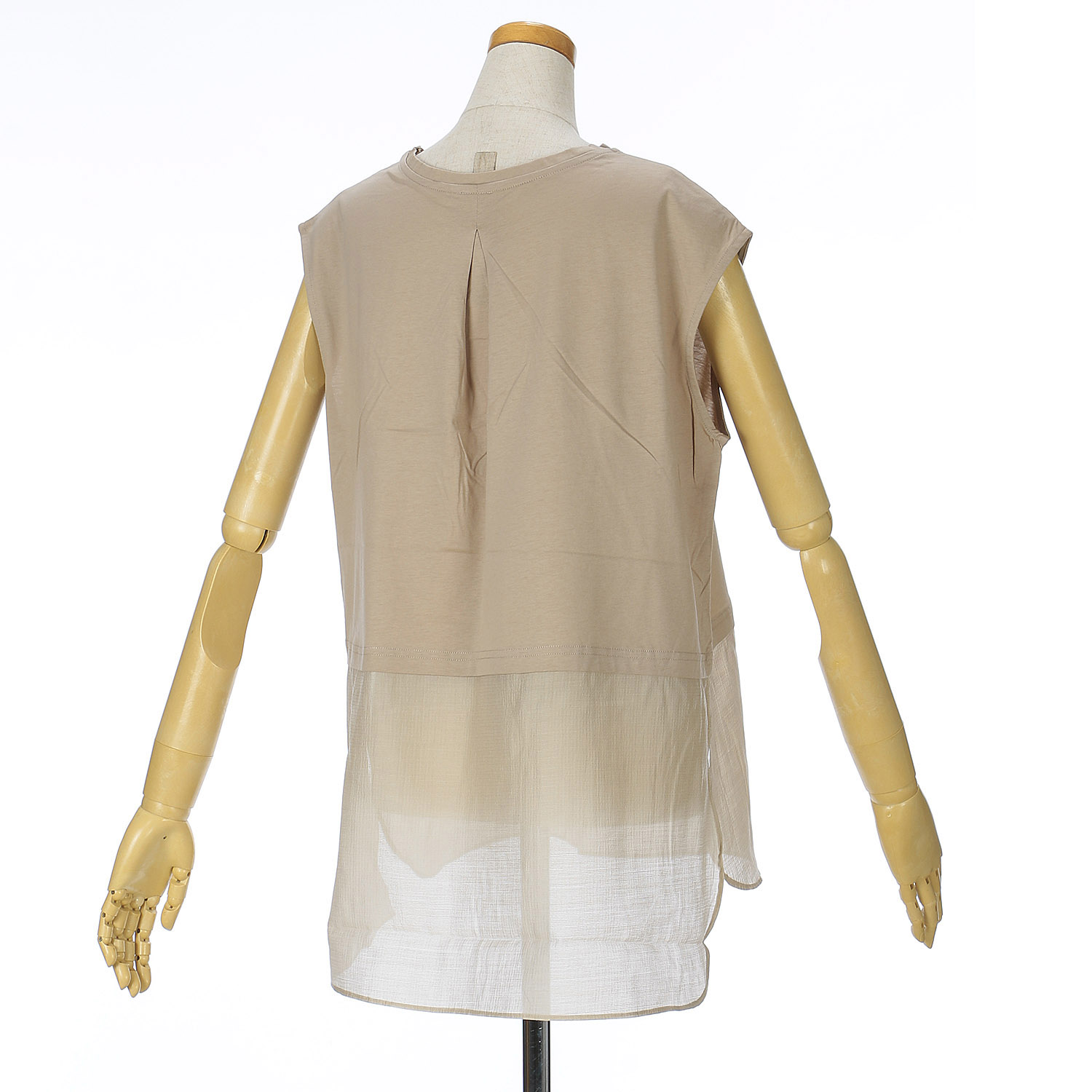 vingtrois 裾シアー切替ノースリーブ - 画像15