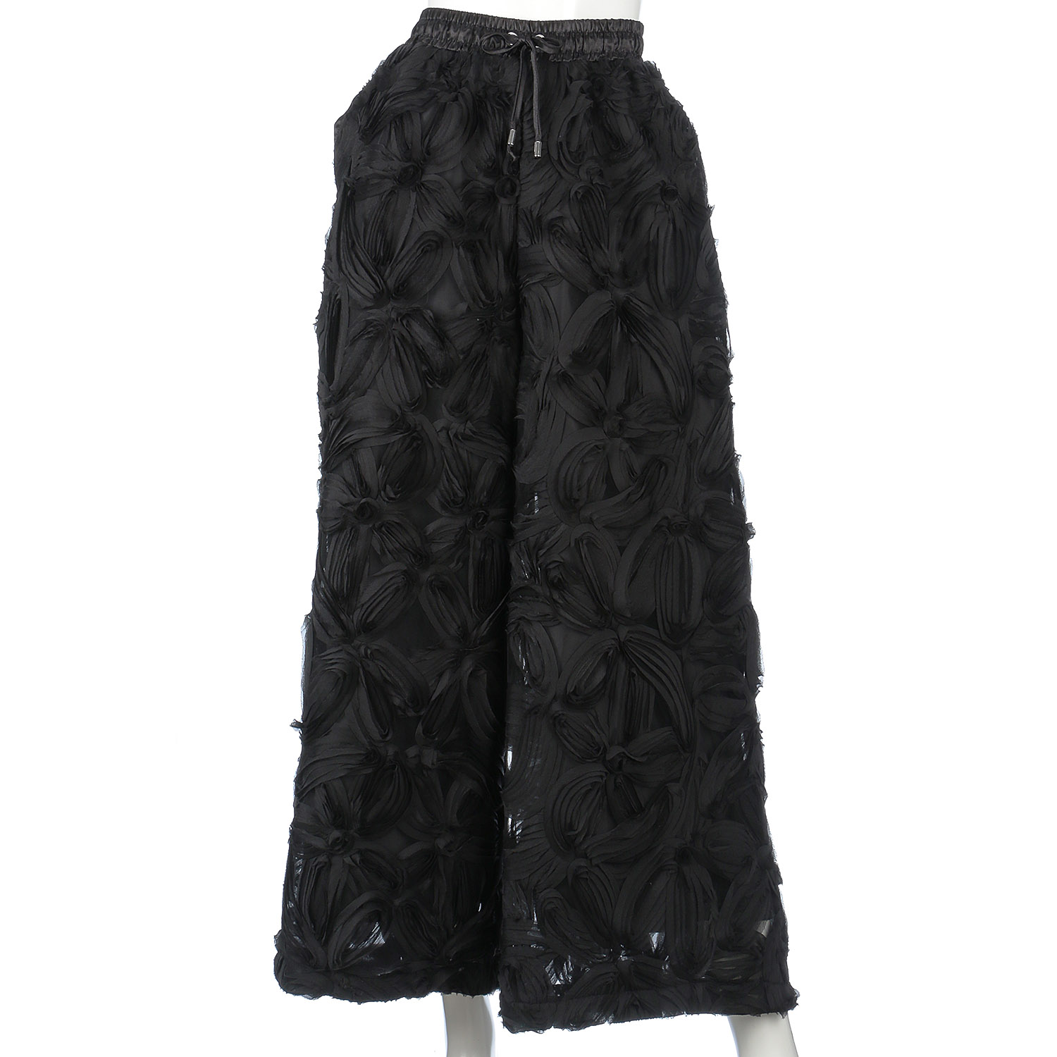 vingtrois 立体レースストレートパンツ - 画像2