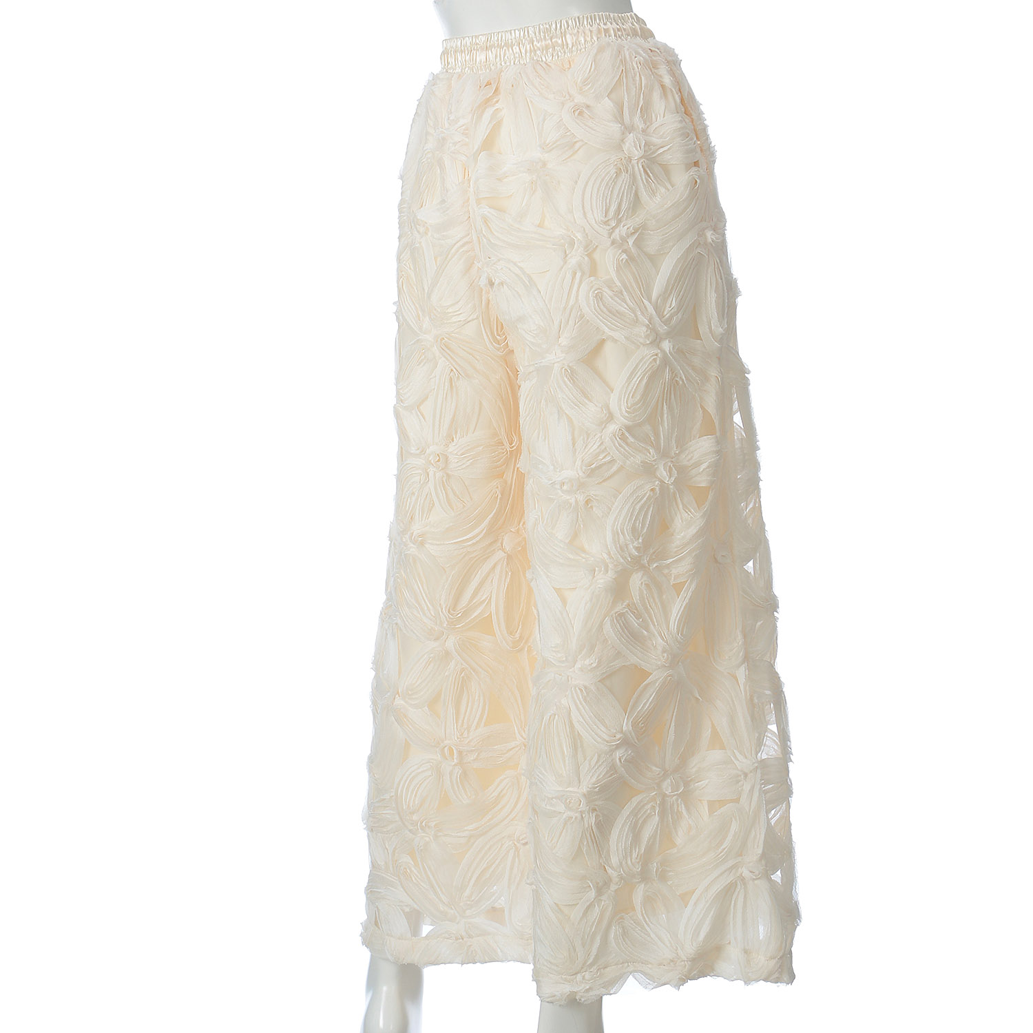 vingtrois 立体レースストレートパンツ - 画像4