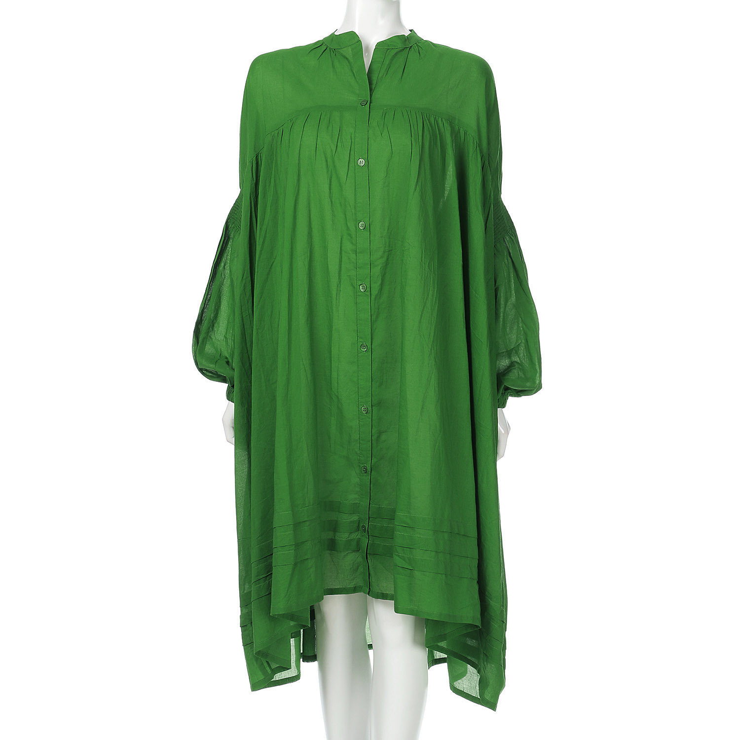 vingtrois インド綿ギャザーワンピース - 画像1