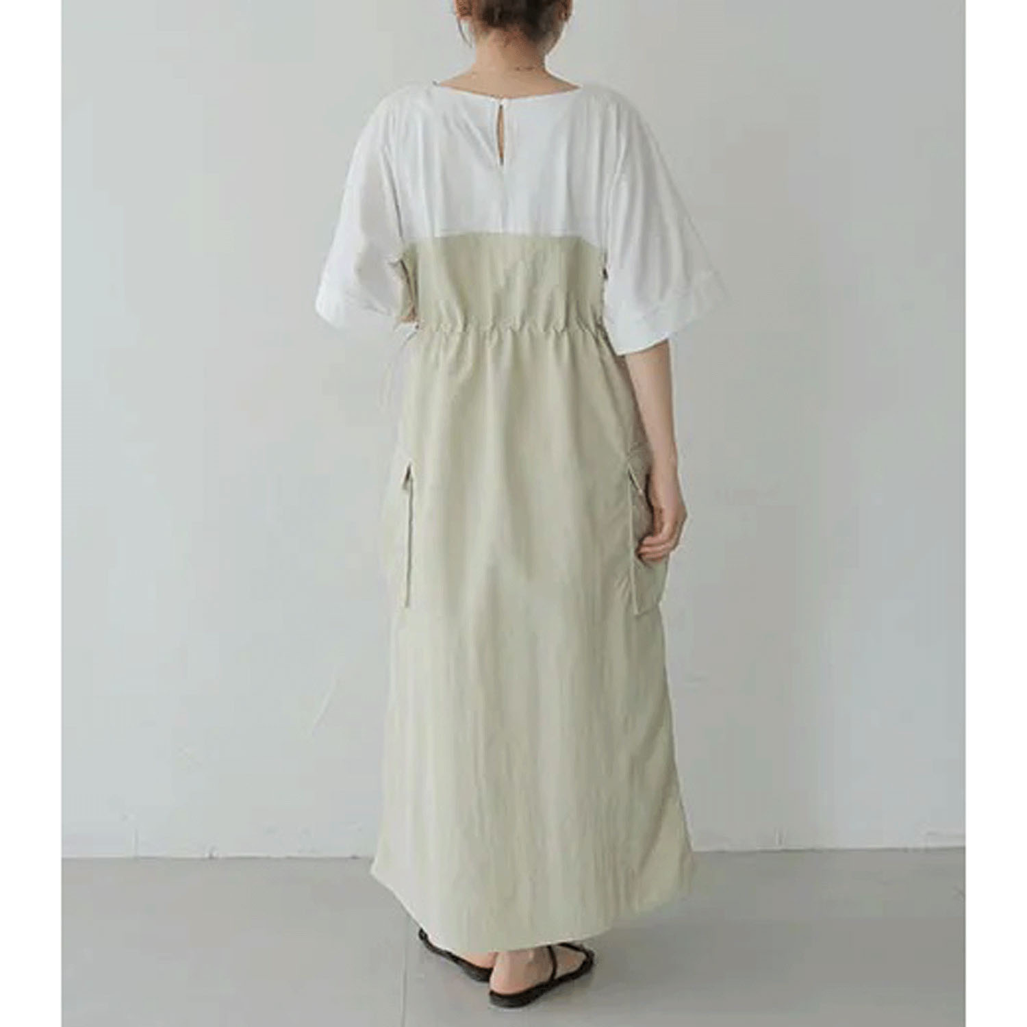 【InstaLive】Vingtrois 異素材ドッキングワンピース - 画像6