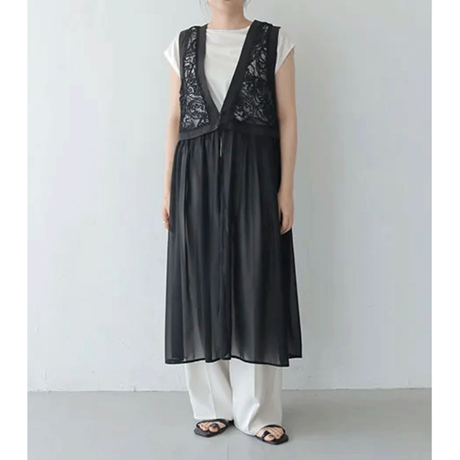 【Insta Live】vingtrois レースドッキングジレ - 画像5