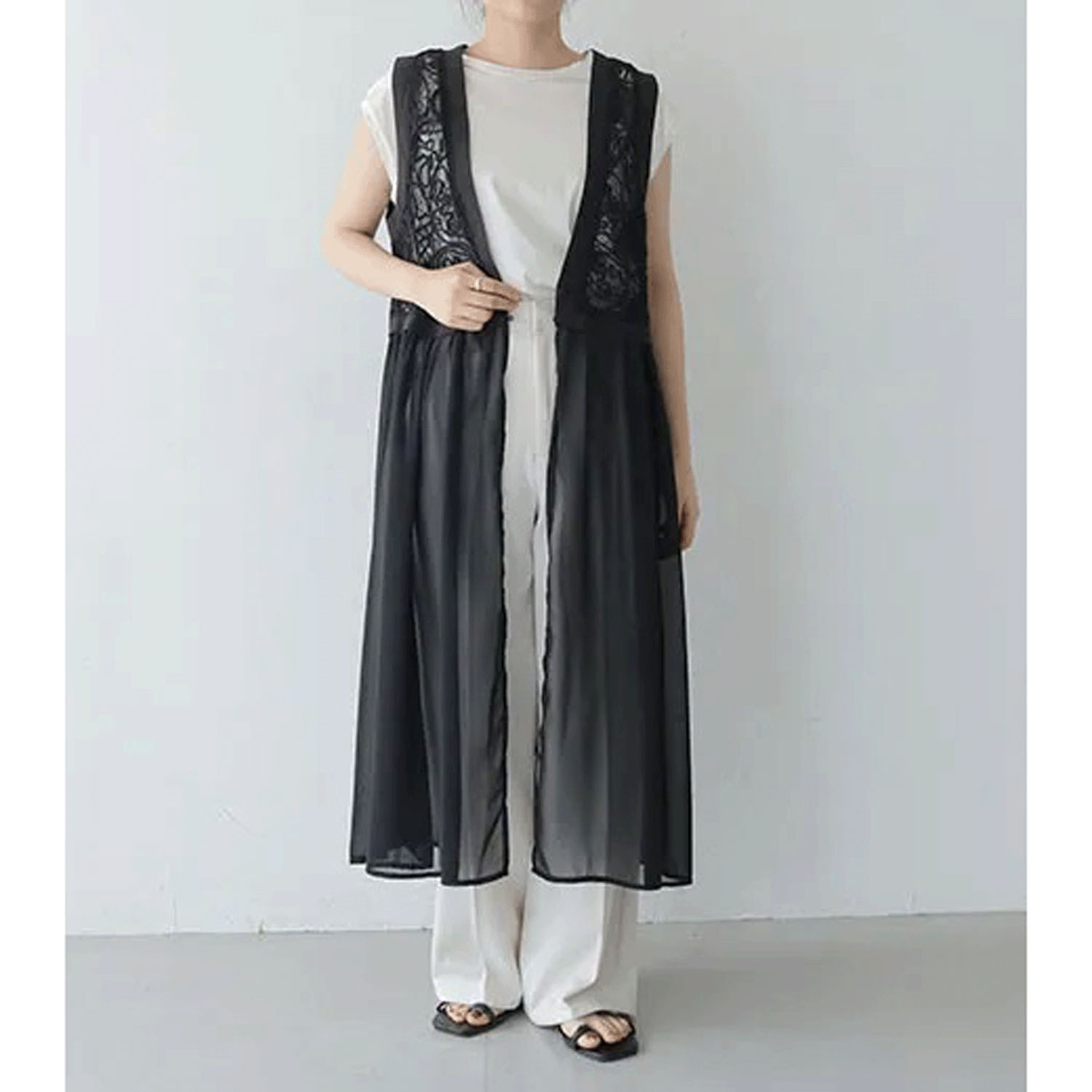 【Insta Live】vingtrois レースドッキングジレ - 画像7