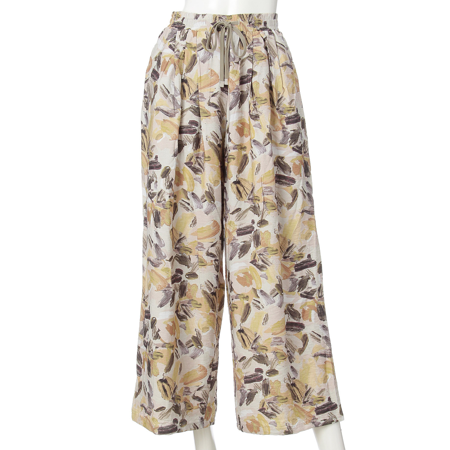 vingtrois ニュアンス花柄ワイドパンツ - 画像1