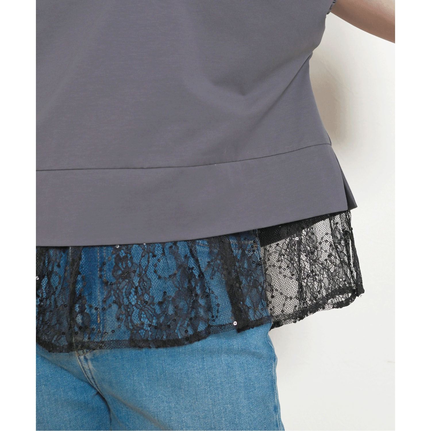 Palm Riche レイヤードライクレースTシャツ - 画像29