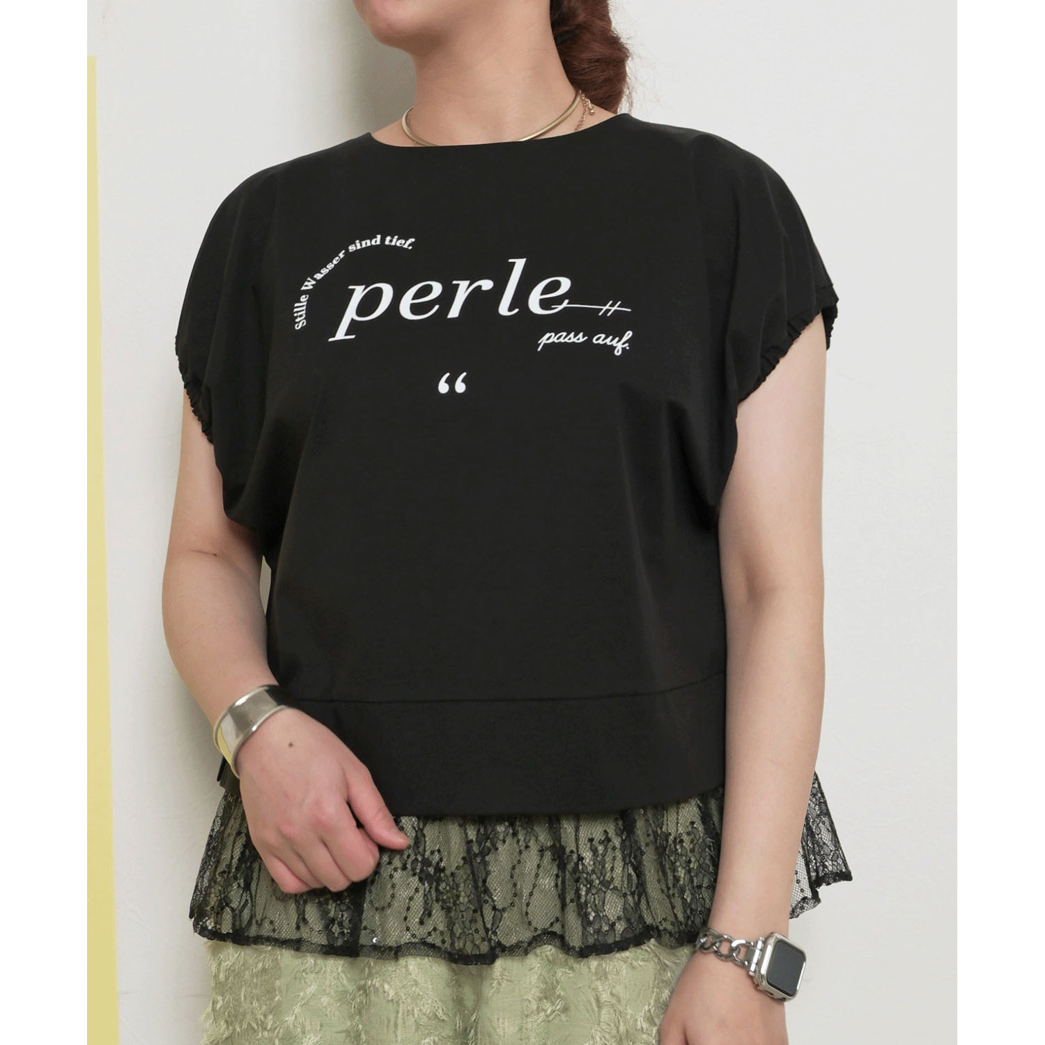 Palm Riche レイヤードライクレースTシャツ - 画像37