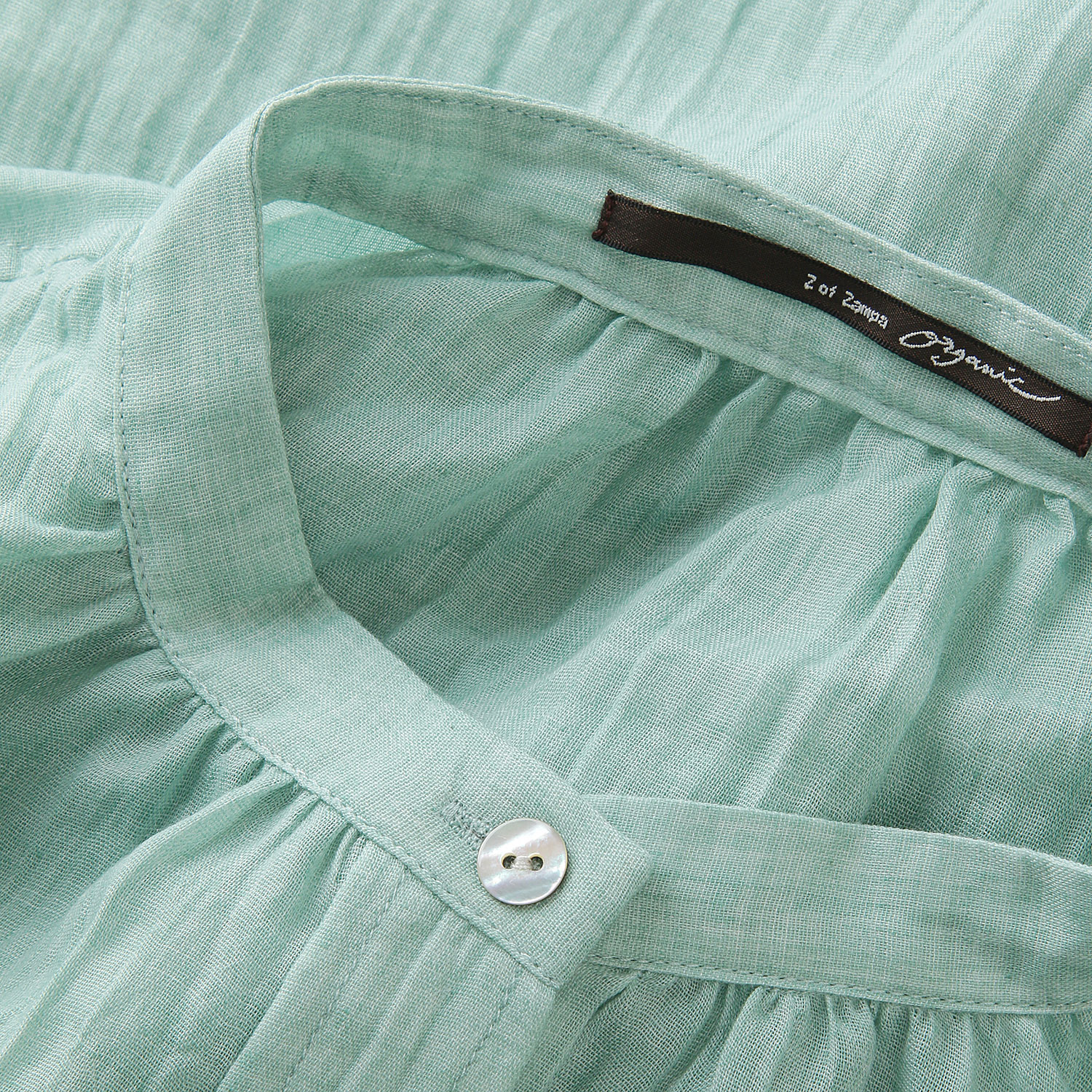 ザンパ 7分袖バンドカラーブラウス - 画像11