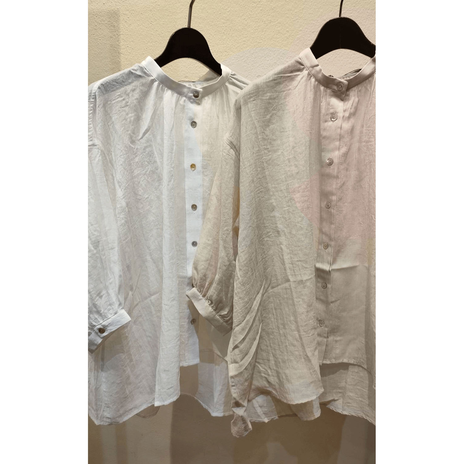 ザンパ 7分袖バンドカラーブラウス - 画像3