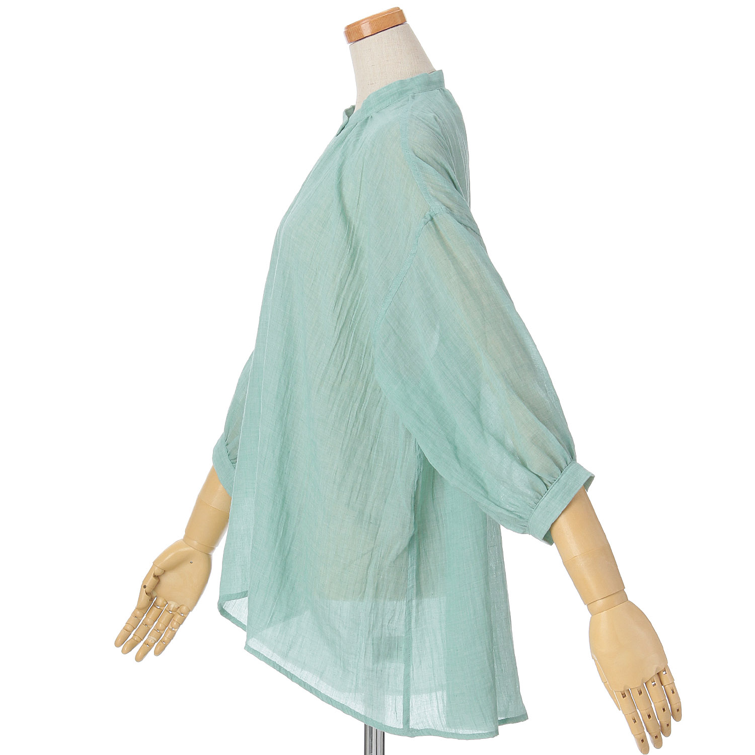 ザンパ 7分袖バンドカラーブラウス - 画像9